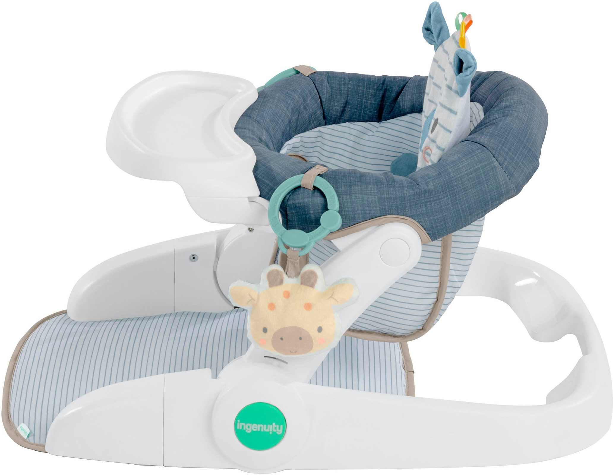 ingenuity Tischsitz Prop Spot™ Learn-to-Sit™ - Casi™, inklusive 2 Spielzeugen und 3 bunten Anhängern