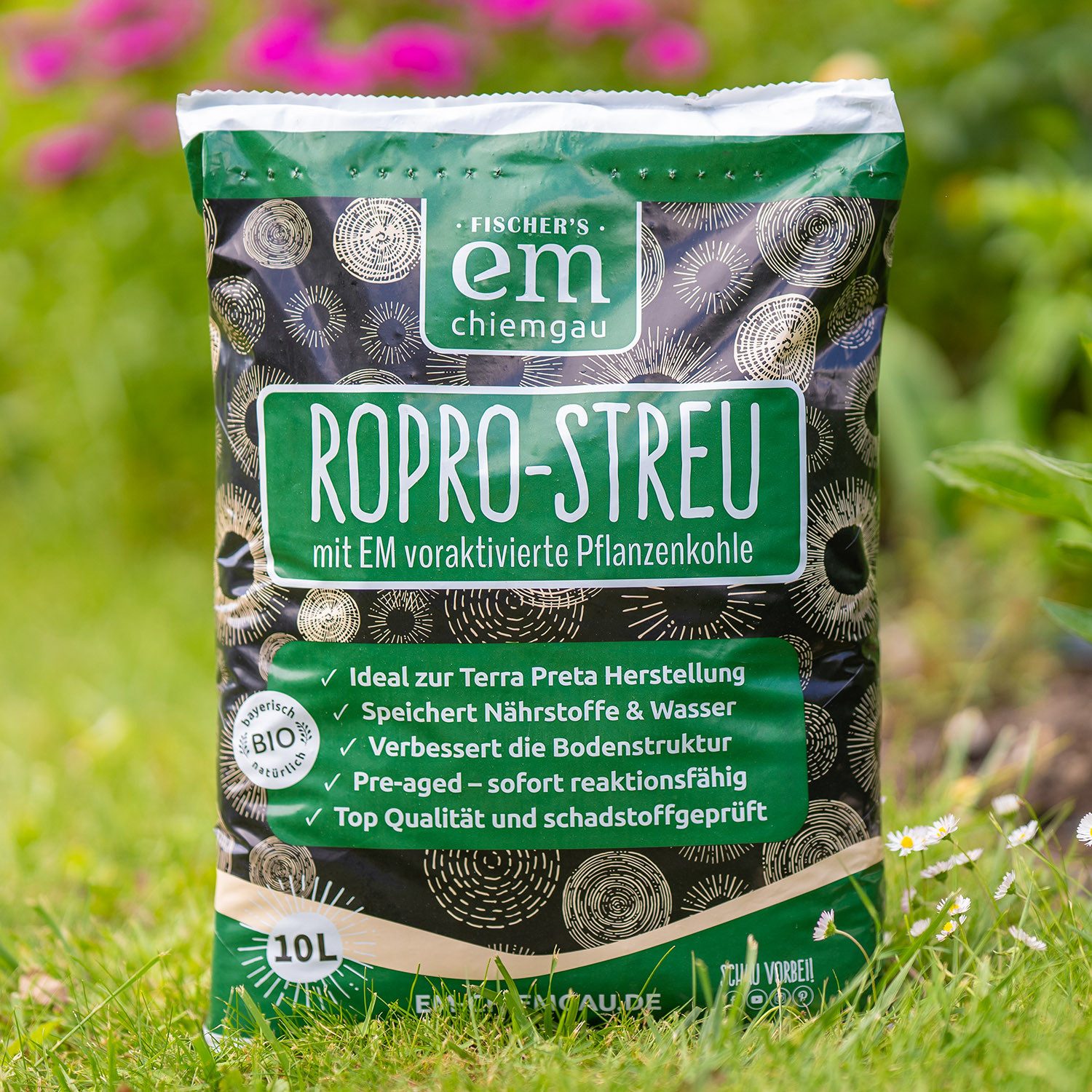 Fischer's EM-Chiemgau Bodenverbesserer RoPro-Streu Bio Pflanzenkohle, günstig online kaufen