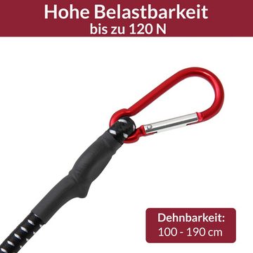 Deuba Spanngurt Deuba (2-St) 2x Gepäckspanner 100 cm stabile Karabinerhaken witterungsbeständig