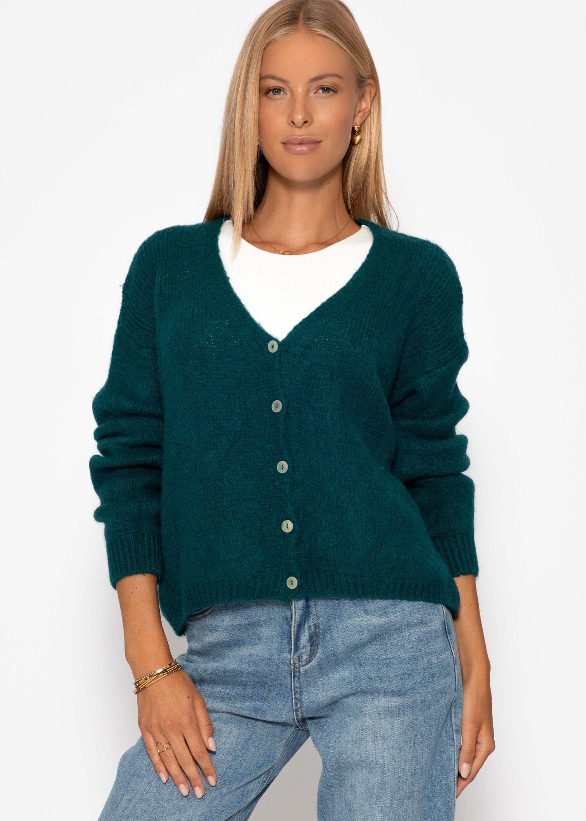 SASSYCLASSY Cardigan Cardigan mit V-Ausschnitt für günstig online kaufen