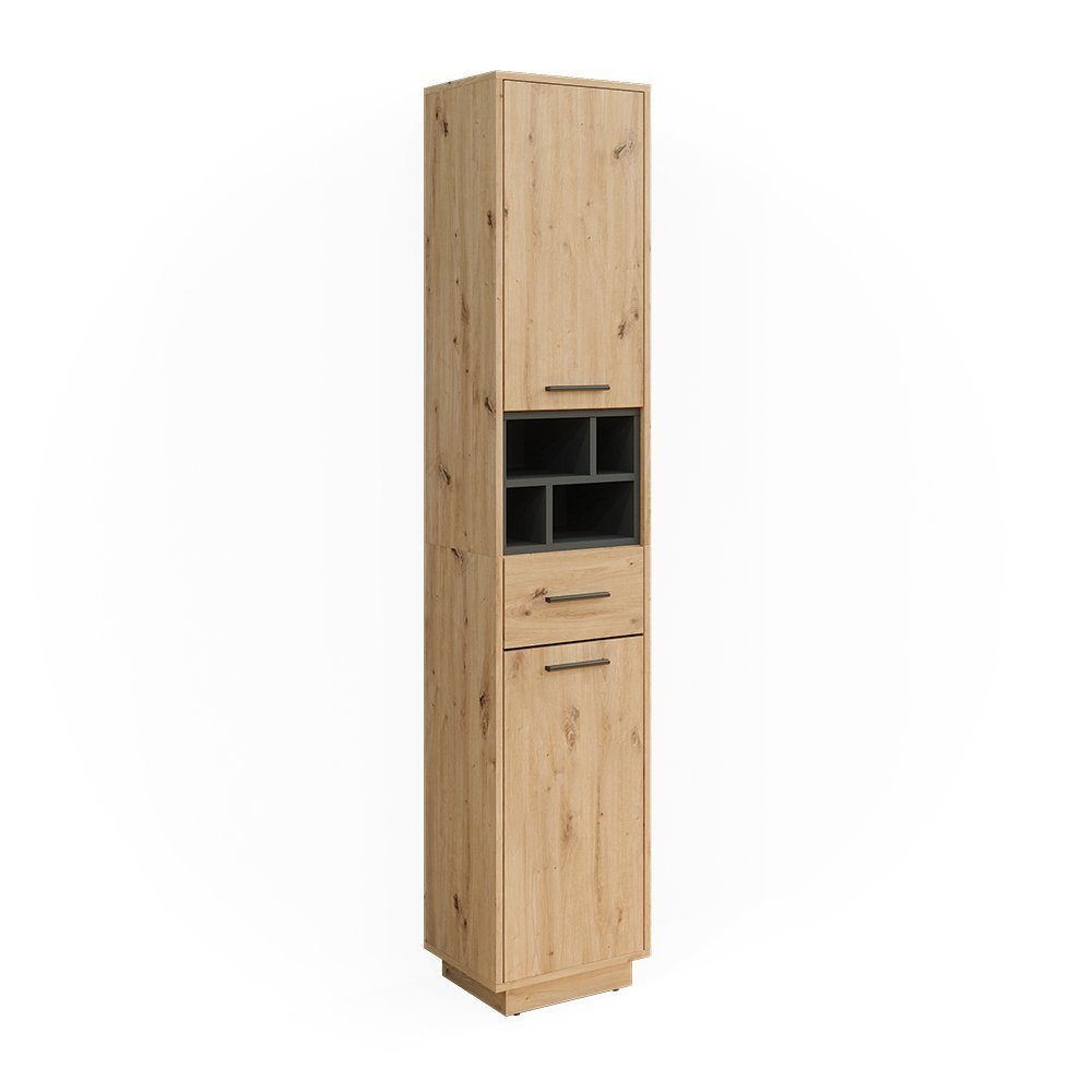 Vicco Hochschrank Beatrice, Artisan Eiche/Anthrazit/Anthrazit, 38 günstig online kaufen
