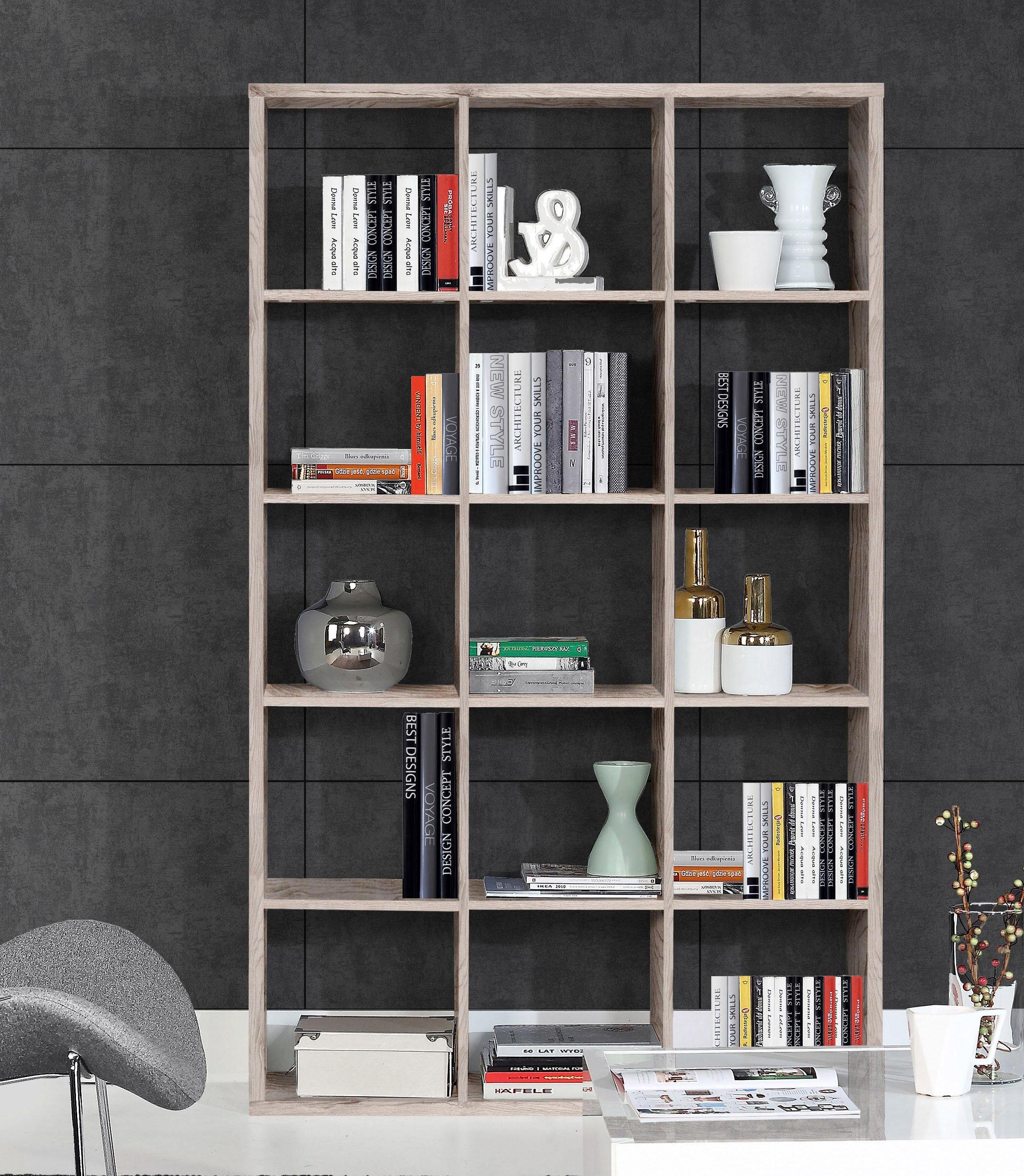 FORTE Standregal Mauro, Raumteiler, sorgt für Stil und Ordnung, 5 Fächer, J günstig online kaufen