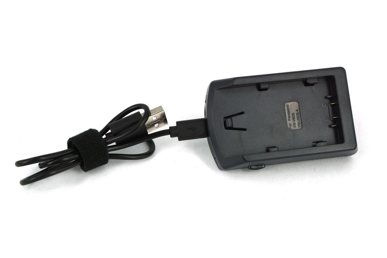 PowerSmart CTPS007 Batterie-Ladegerät (USB für PANASONIC VW-VBG6, DE-A38G, VW-AD20, VW-AD21, AG-AC130, HDC-DX1, SDR-H258GK, AG HDC SDR Series)