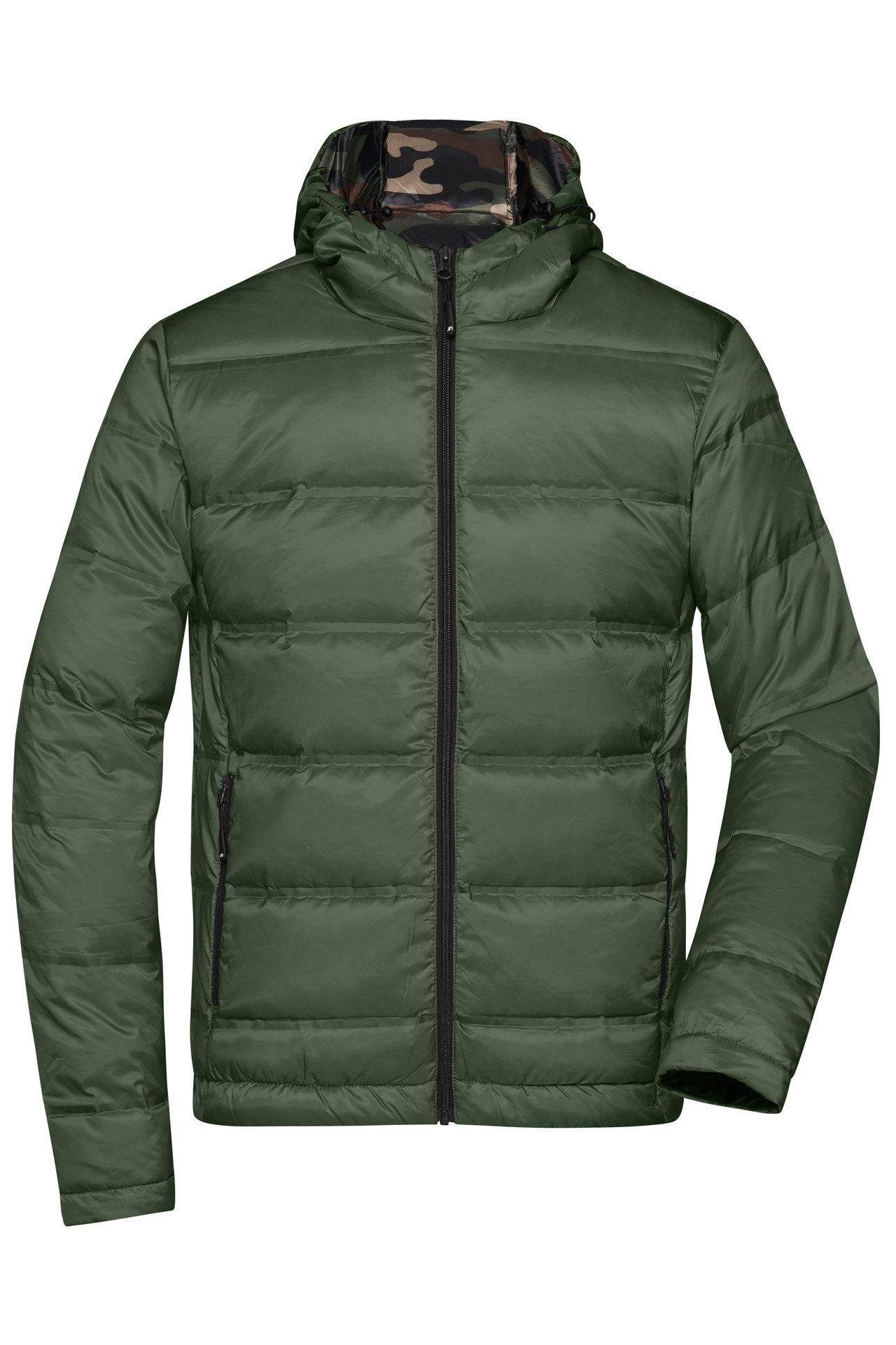 James & Nicholson Daunenjacke Sportliche Herren Daunenjacke mit Kontrast-Innenfutter JN1152 Gesteppte Daunenjacke in verschiedenen Кольора(ів)