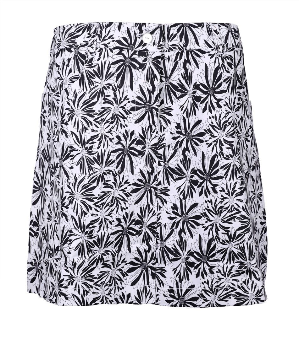 girls golf Skort Girls Golf Skort 'Sunny Black Flower' Damen