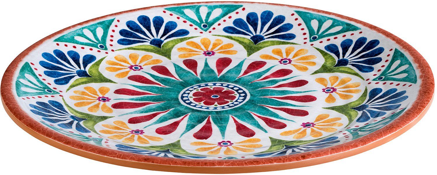 APS Тарілки Arabesque, Terrakotta-Optik, spülmaschinengeeignet, Ø 26,5 cm