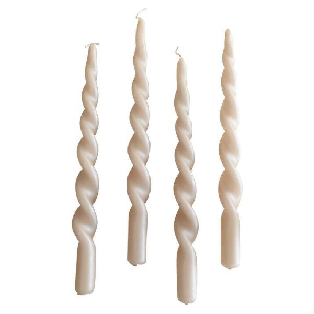 Specktrum Tafelkerze Палка свечи Pearl Mittig Gedreht White (4-teilig)