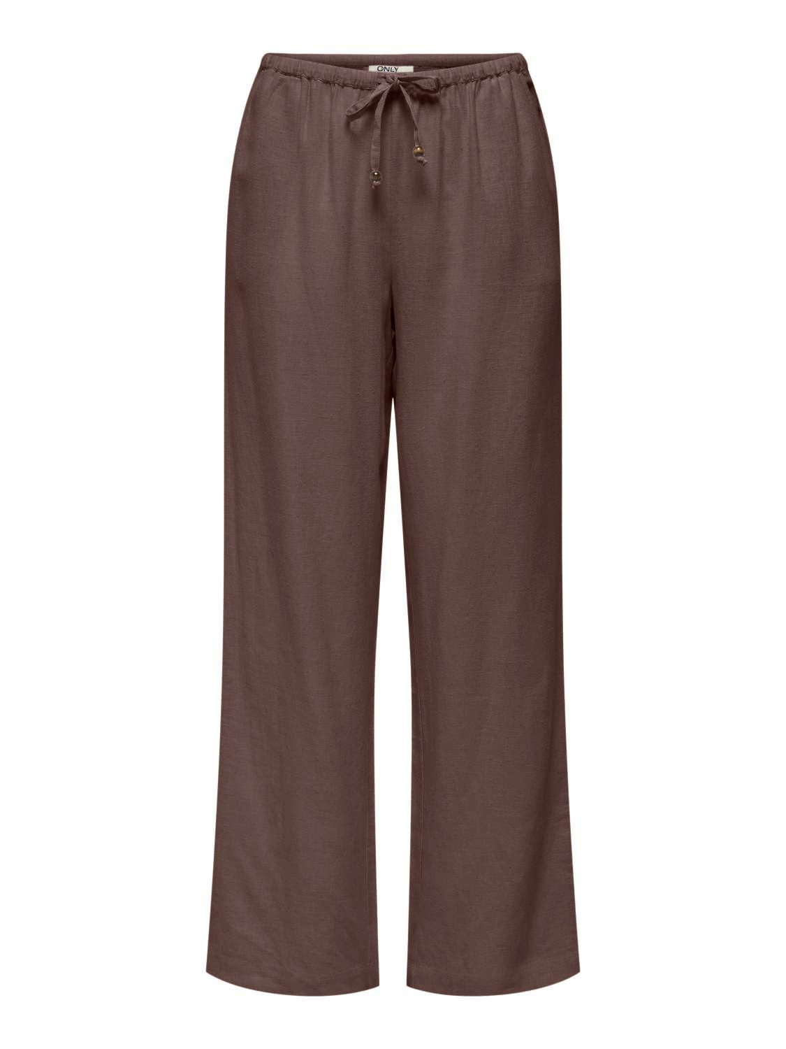 Schlupfhose ONLBRUXELLES MW LIN BL TIE PANT PNT NOOS
