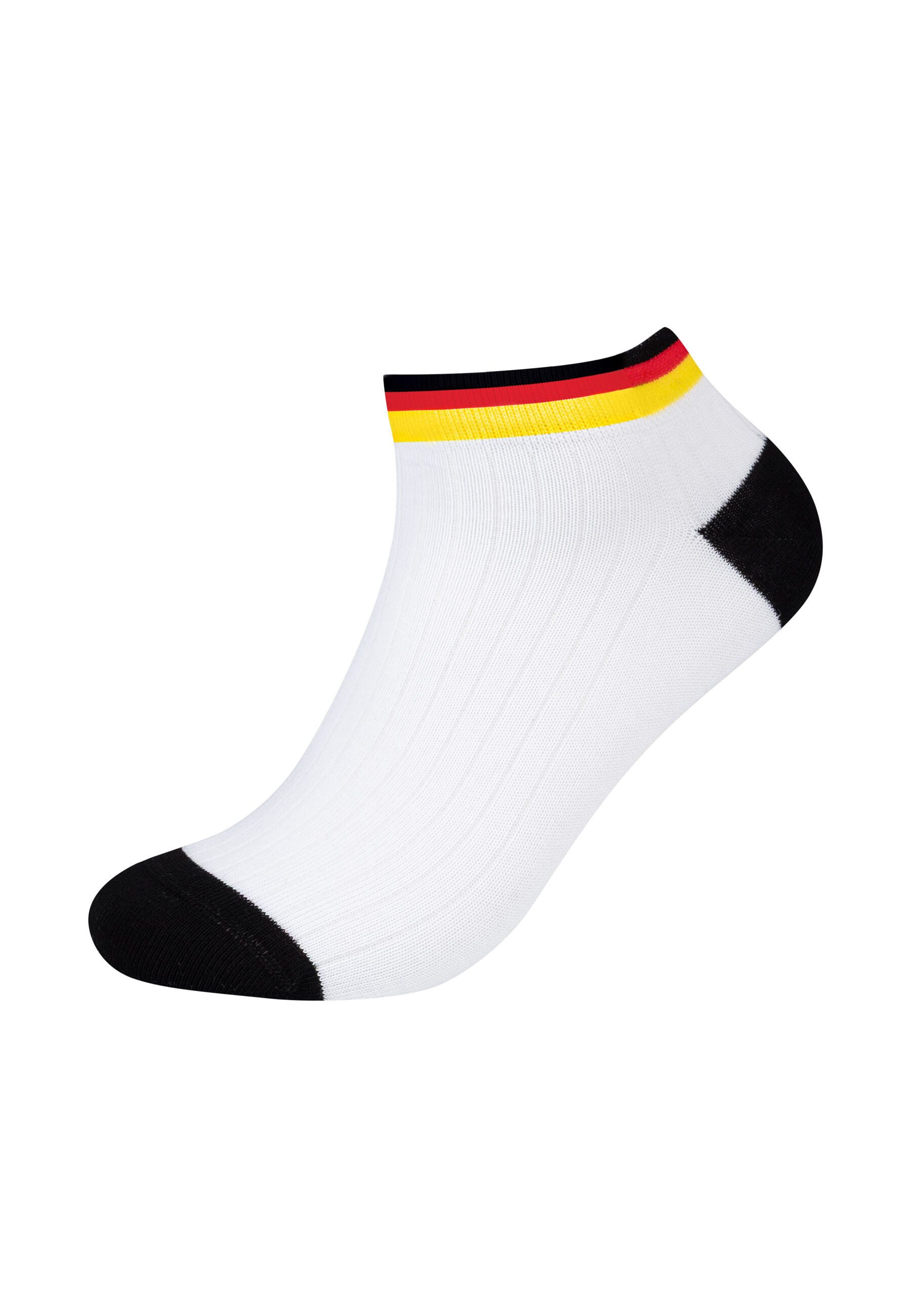 Camano Sneakersocken 4er Pack 4er Pack Sportliches Design zur Fußballmeisterschaft