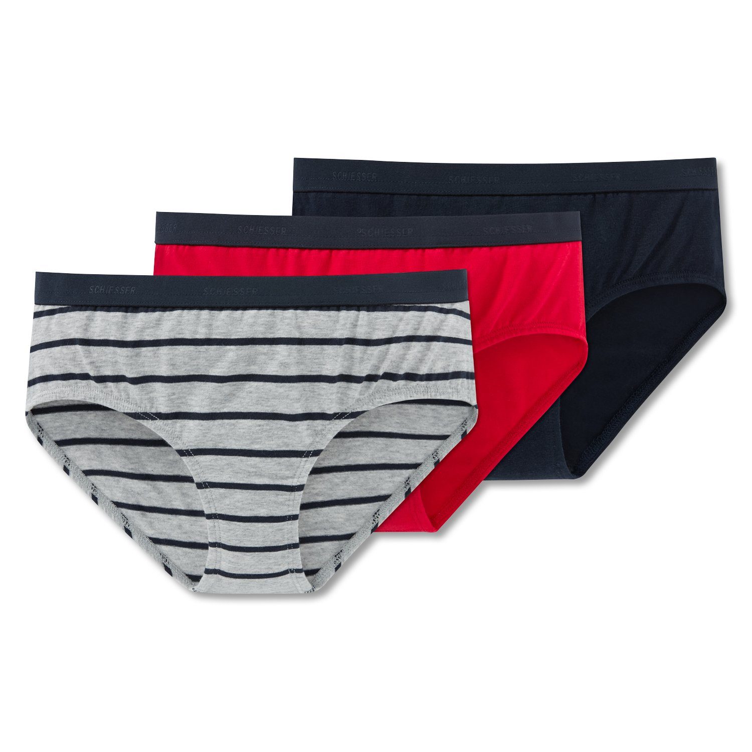 Götzburg Herren 10er-Pack Slips Unterhosen aus natürlicher Baumwolle
