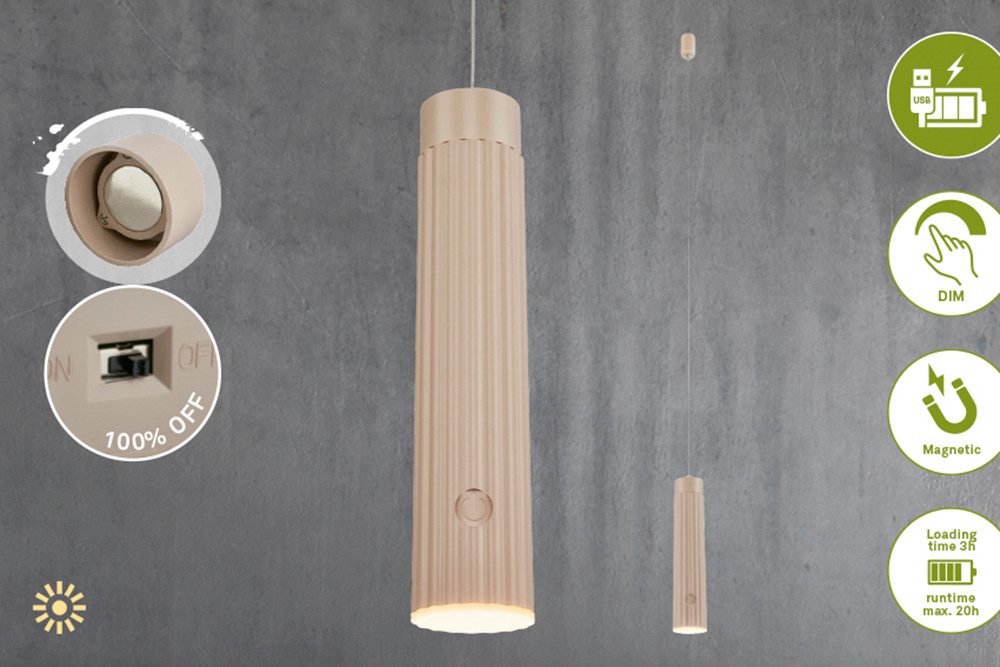Briloner Leuchten LED Pendelleuchte HANG, LED fest integriert, 4,5x20,5 cm, Esszimmer, Wohnzimmer, Schlafzimmer