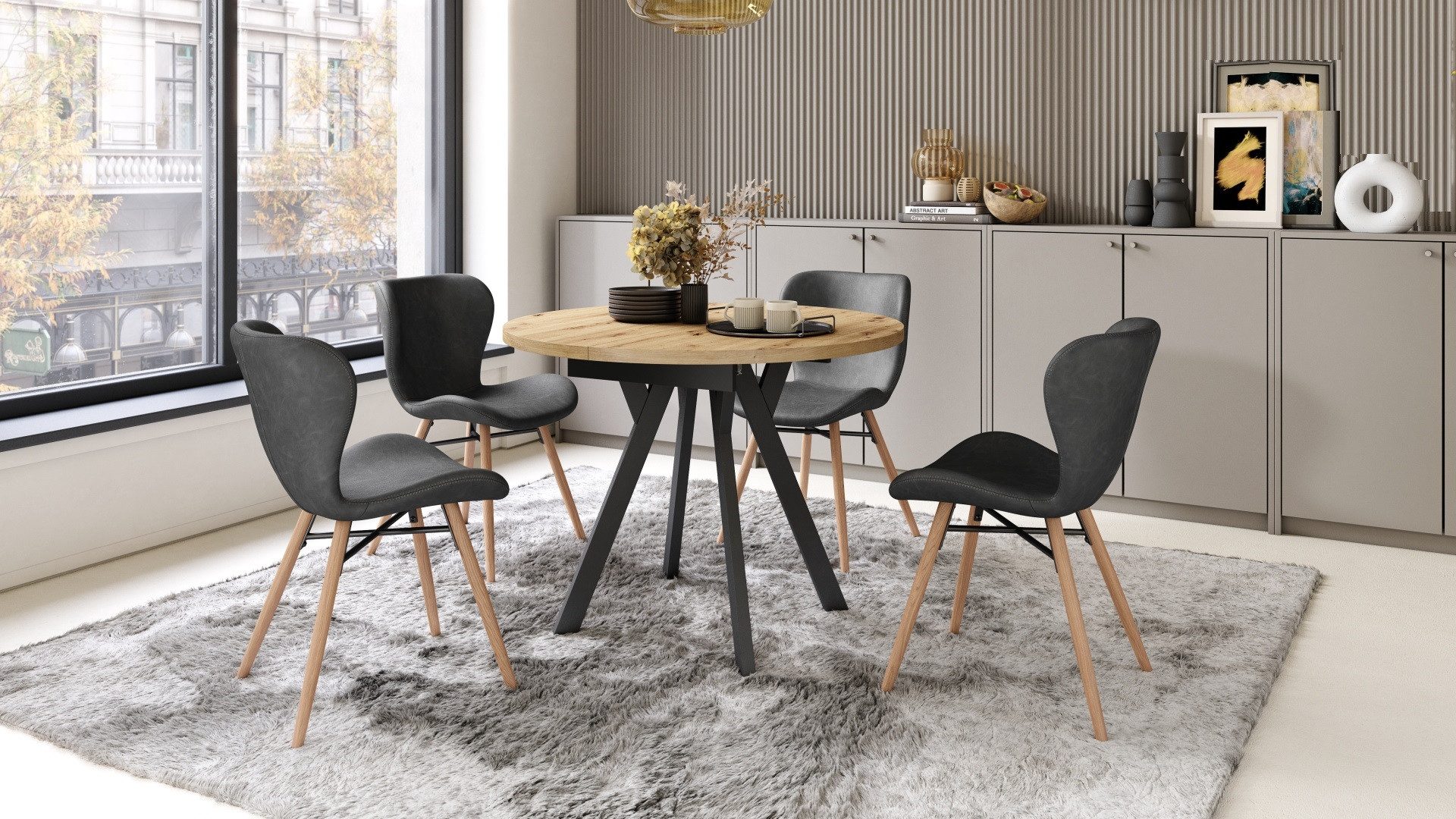 designimpex Esstisch Design Esstisch Aldo ausziehbar günstig online kaufen