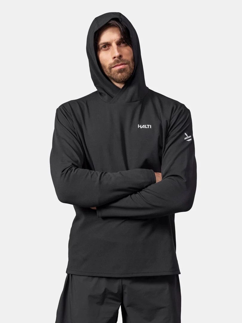 HALTI Funktionshemd Kaltio M training Hoodie BLACK