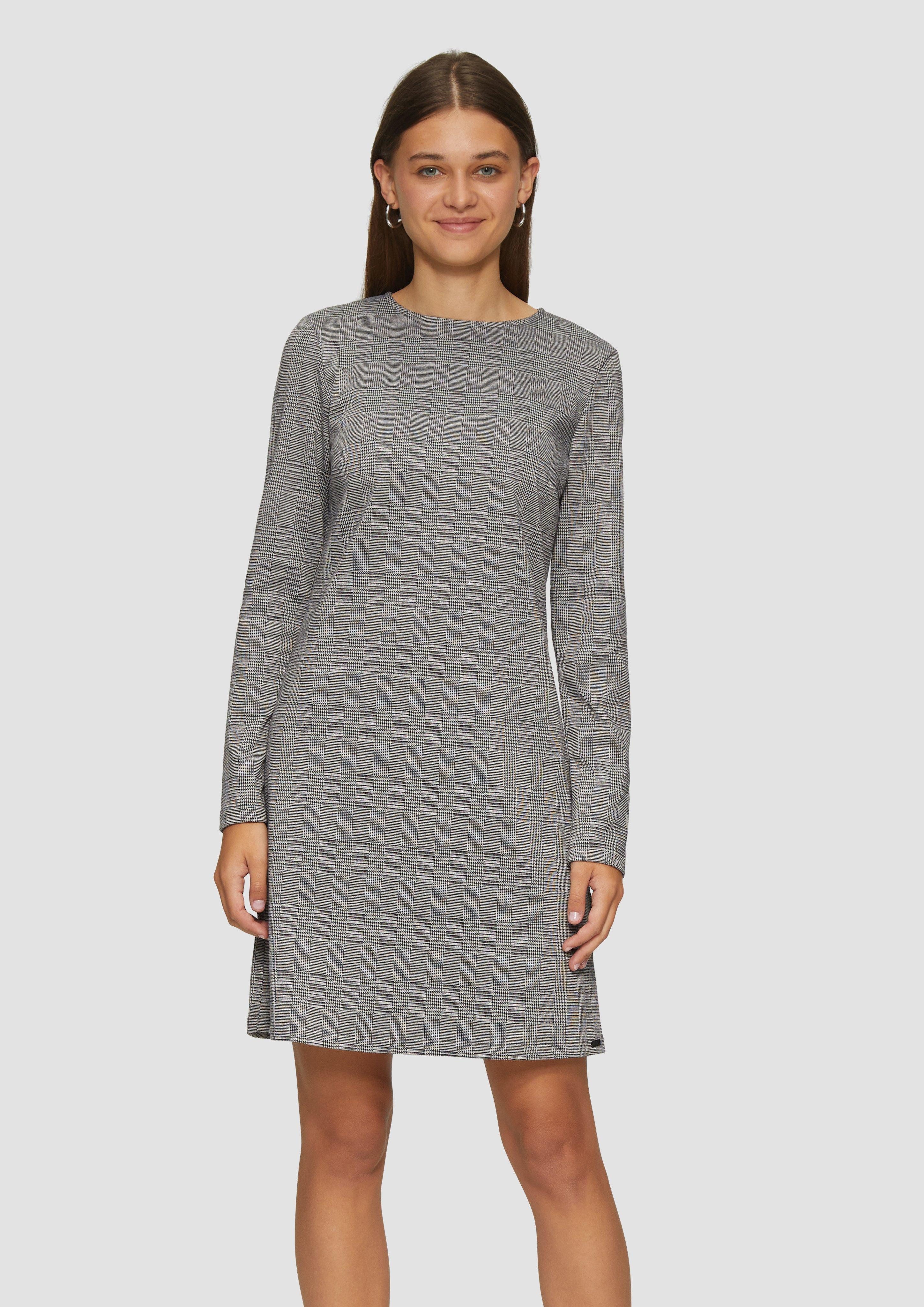 QS Minikleid Kurzes gemustertes Kleid aus günstig online kaufen