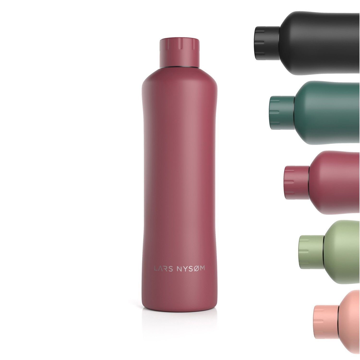 LARS NYSØM Isolierflasche BPA-Freie Kohlensäure Berry Bølge, Thermosflasche geeignet