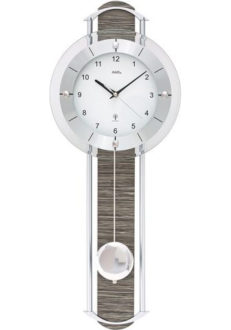 AMS Laikrodis F5304 (Made in Germany Aluminium-/HolzgehäuseEsszimmerWohnzimmer)