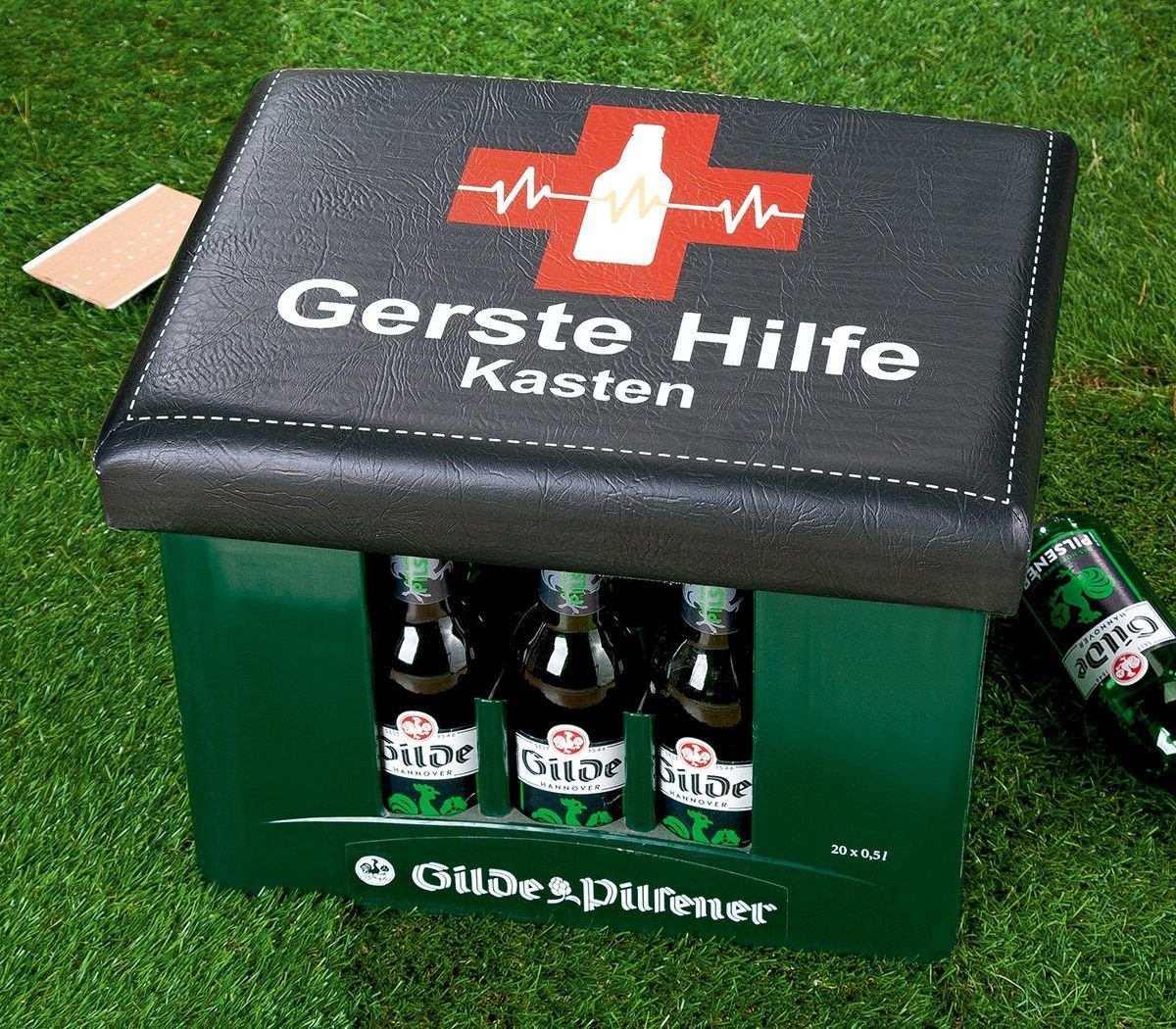 GILDE Sitzhocker, Outdoor Hocker Bierkiste Sitzaufsatz Modell GERSTE HILFE günstig online kaufen