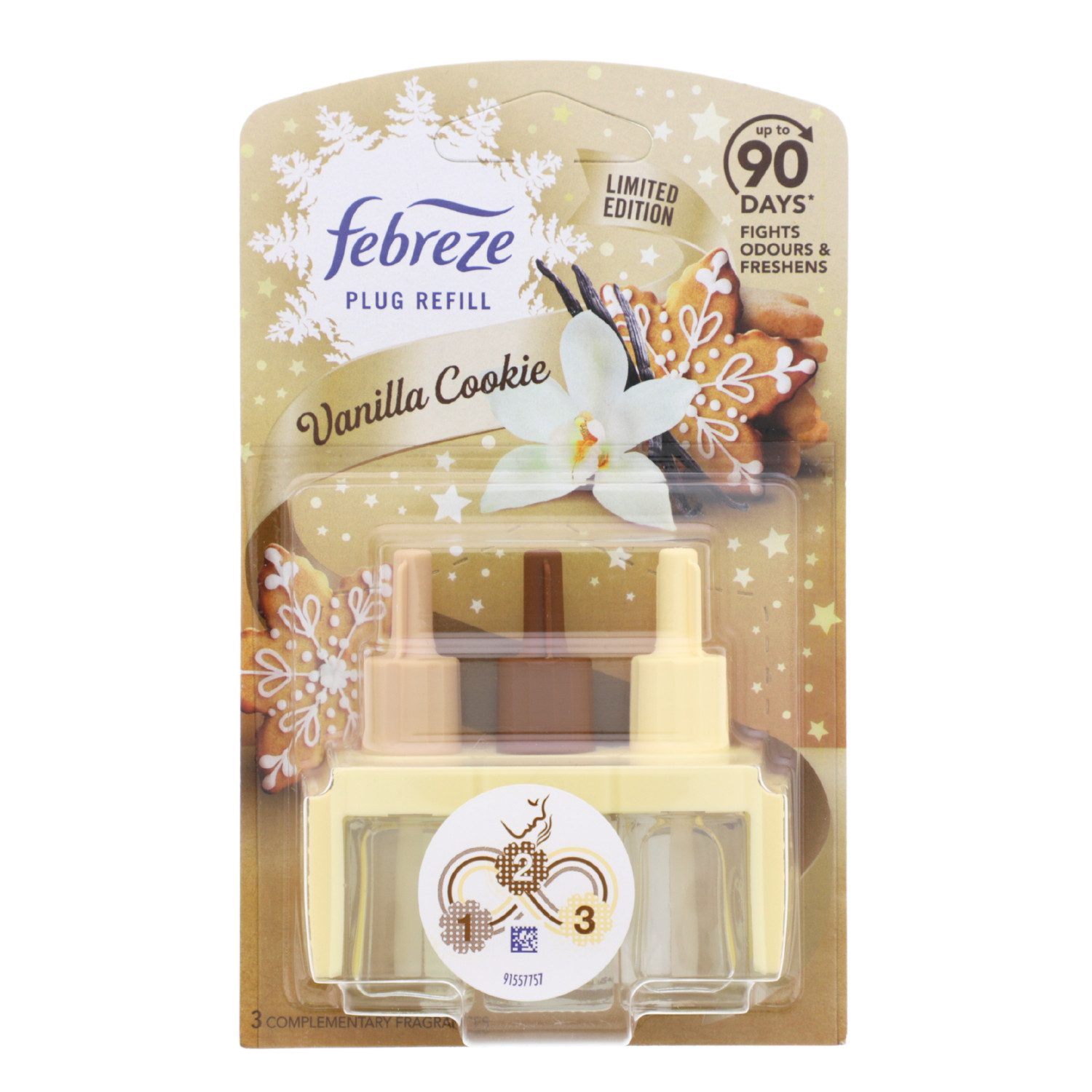 Febreze Raumduft-Nachfüllflasche Febreze 3Volution Limited Edition Duftstecker Nachfüller Refill Vanill