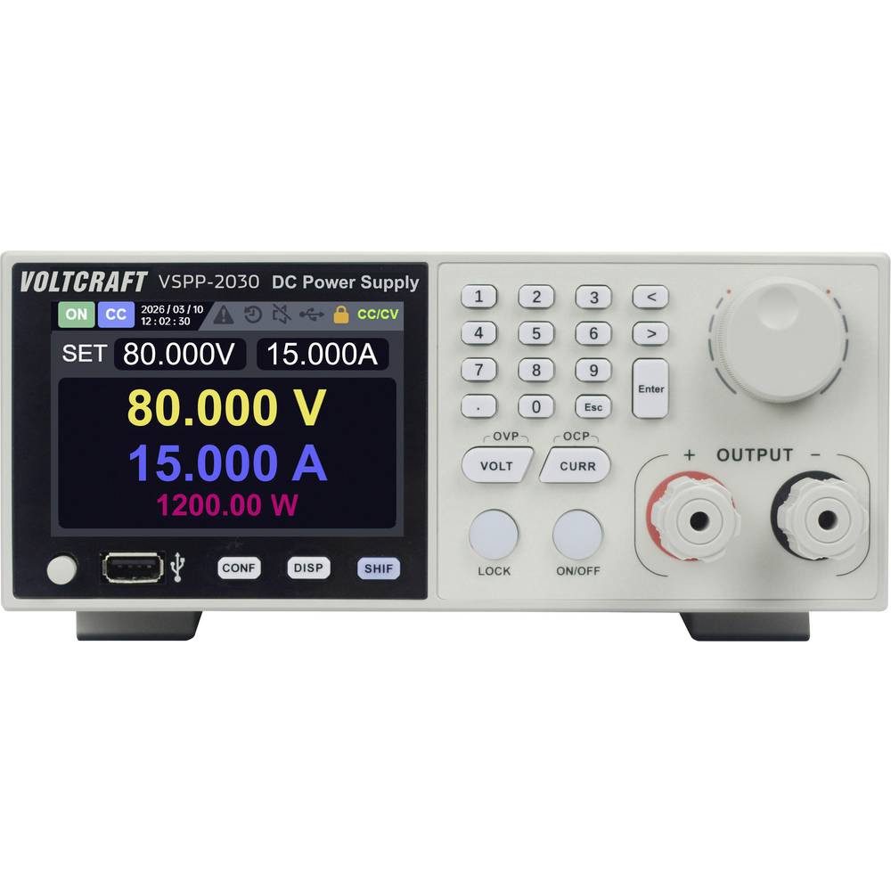 VOLTCRAFT VSPP-2030 Labornetzgerät für Rackeinbau, einstellbar 0 - 300 V/DC 0 - Labor-Netzteil (fernsteuerbar, programmierbar)