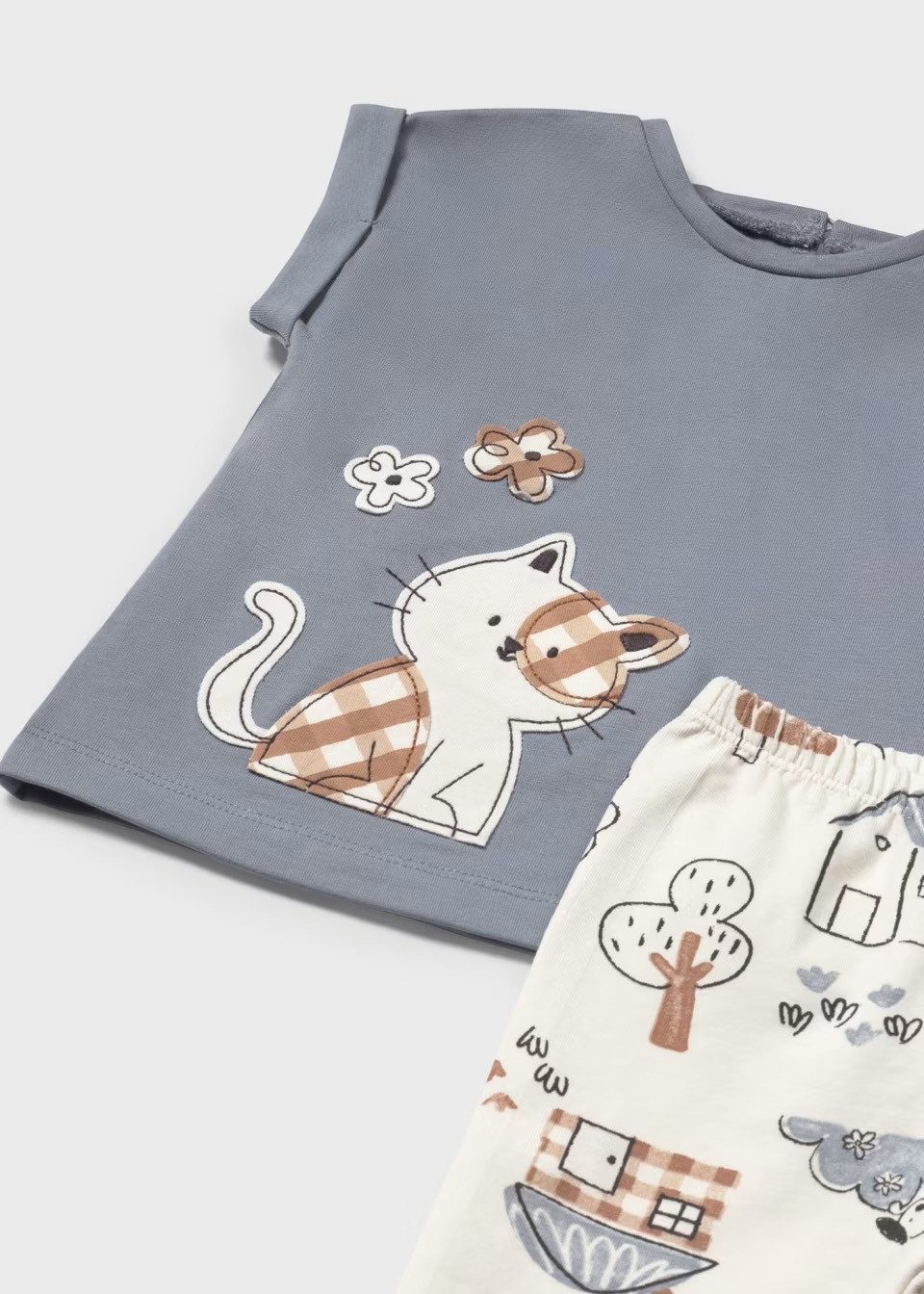 Mayoral Print-Shirt Gemustertes Leggings-Set mit T-Shirt günstig online kaufen