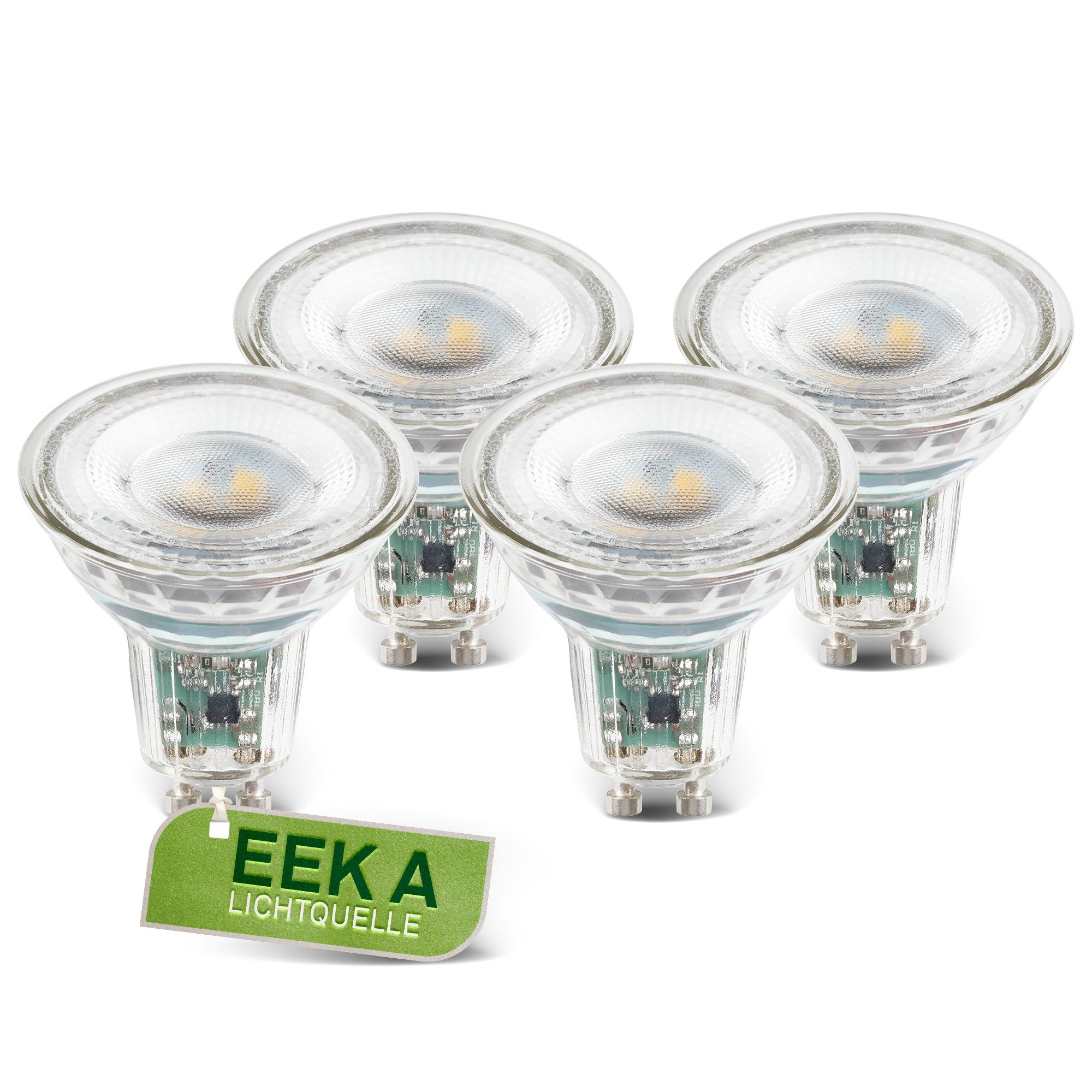 Briloner Leuchten LED-Leuchtmittel BULB A, GU10, 4 St., Warmweiß, GU10, 3.000K, Wohnzimmer, Schlafzimmer