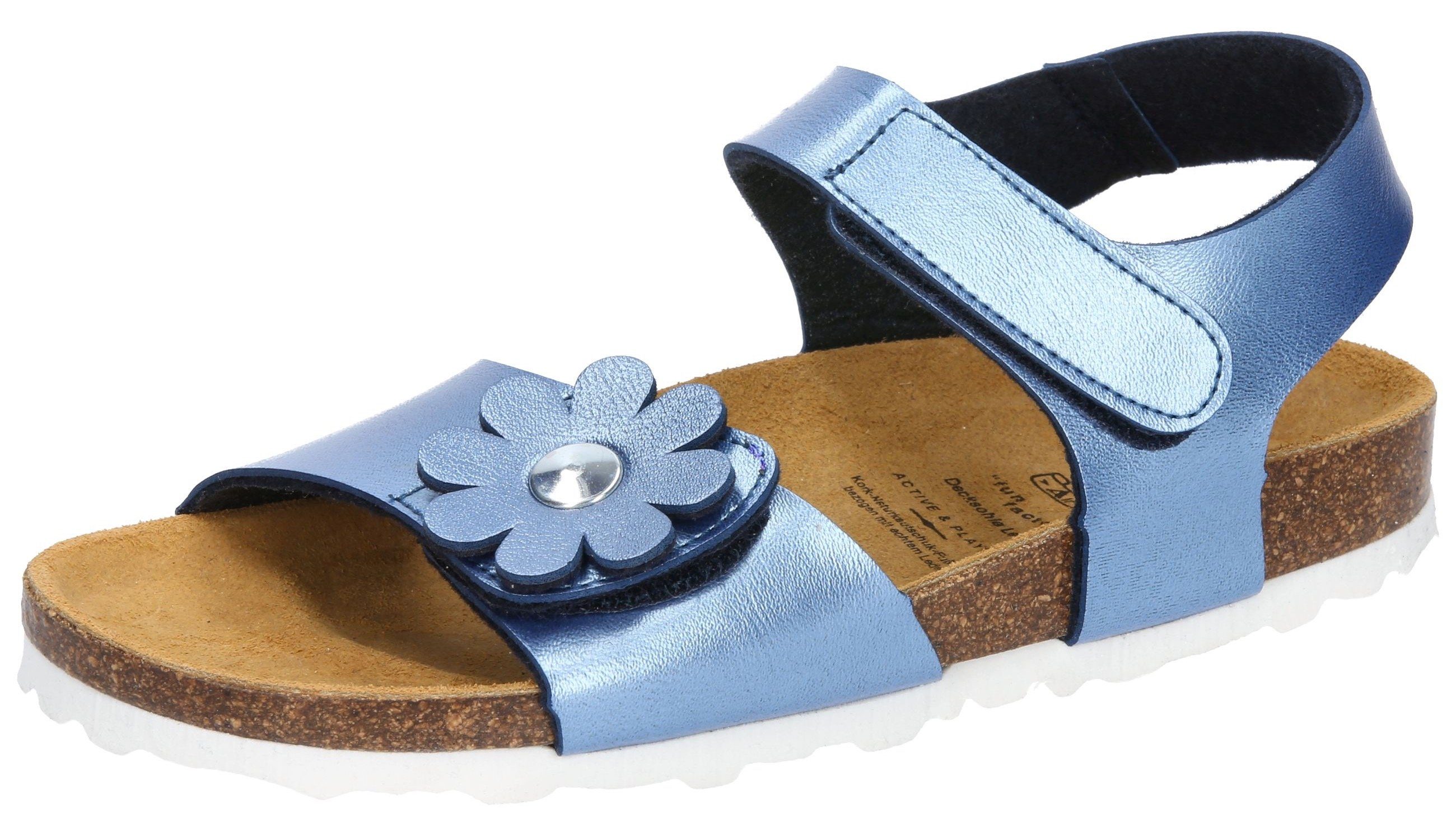 Lico Florent V Sandale mit Klettverschluss blau-metallic