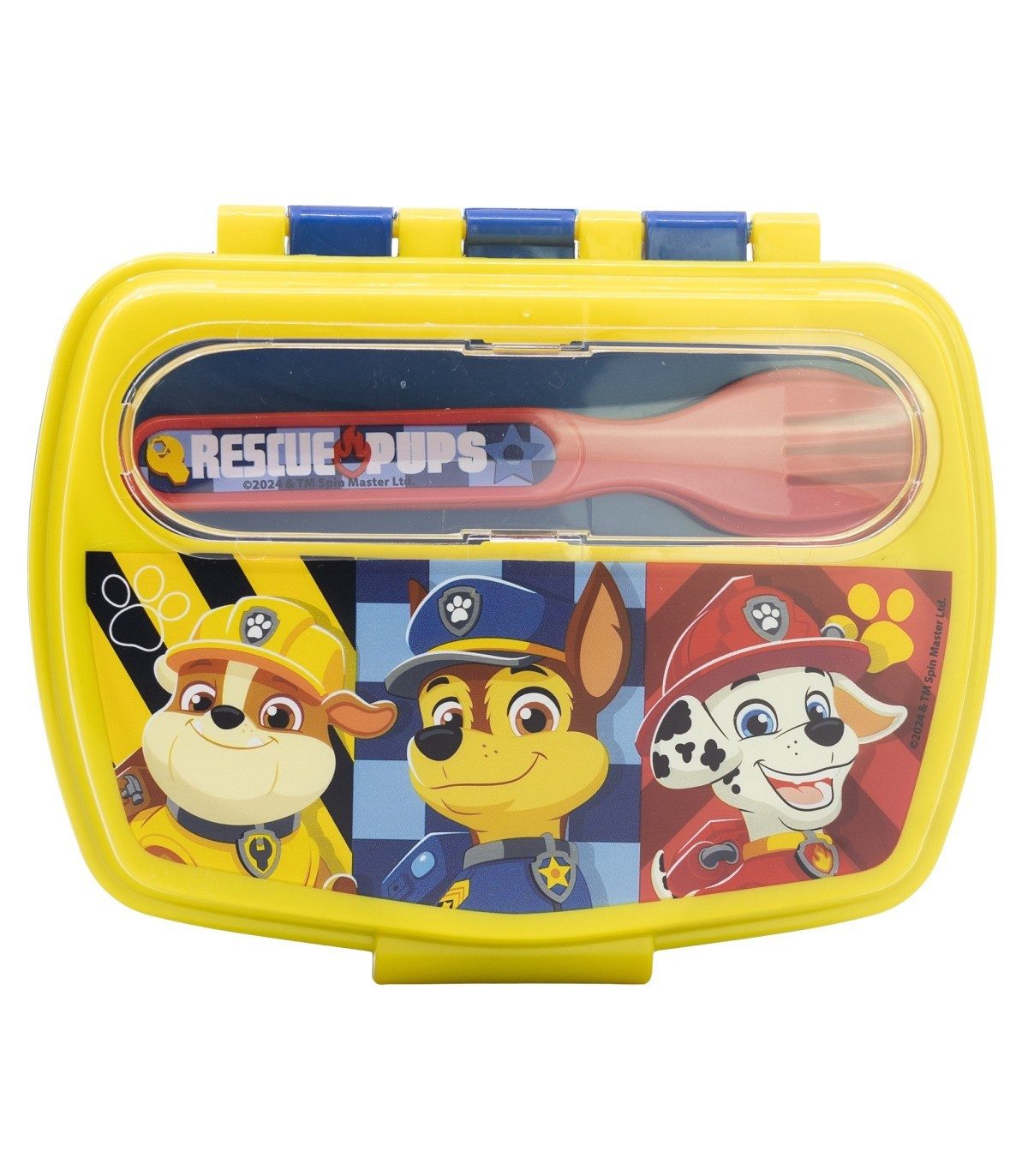 PAW PATROL Lunchbox Sandwichbox mit Besteck Kinder Brotdose Lunchbox, Polyethylen