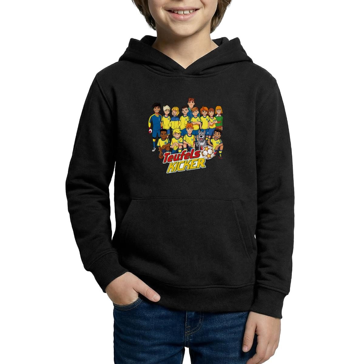 Spreadshirt Hoodie Teufelskicker Fußballmannschaft Kinder Hoodie (1-tlg)