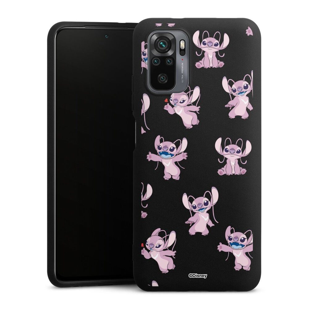 DeinDesign Handyhülle Lilo & Stitch Engel Disney Angel Faces Pattern Transparent, Xiaomi Redmi Note 10 4G Silikon Hülle Premium Case Handy Schutzhülle