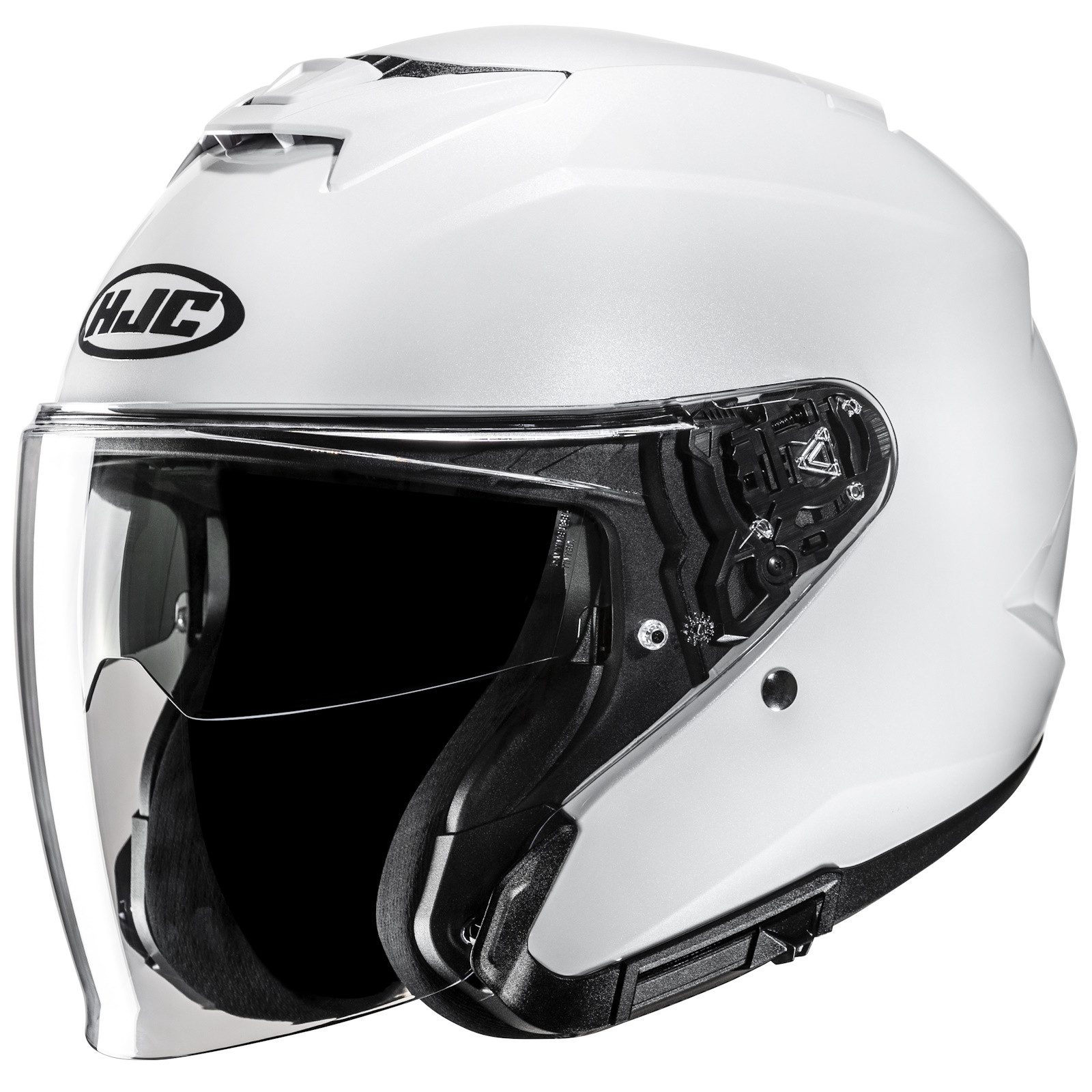 HJC Motorradhelm HJC i31 Solid Pearl White Jethelm (1er Set)