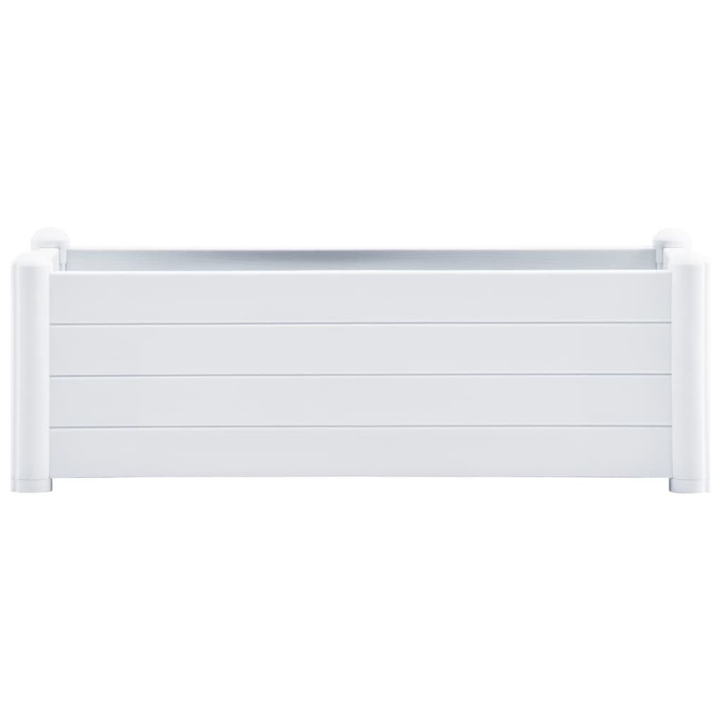 vidaXL Hochbeet Garten-Hochbeet PP Weiß 100x43x35 günstig online kaufen