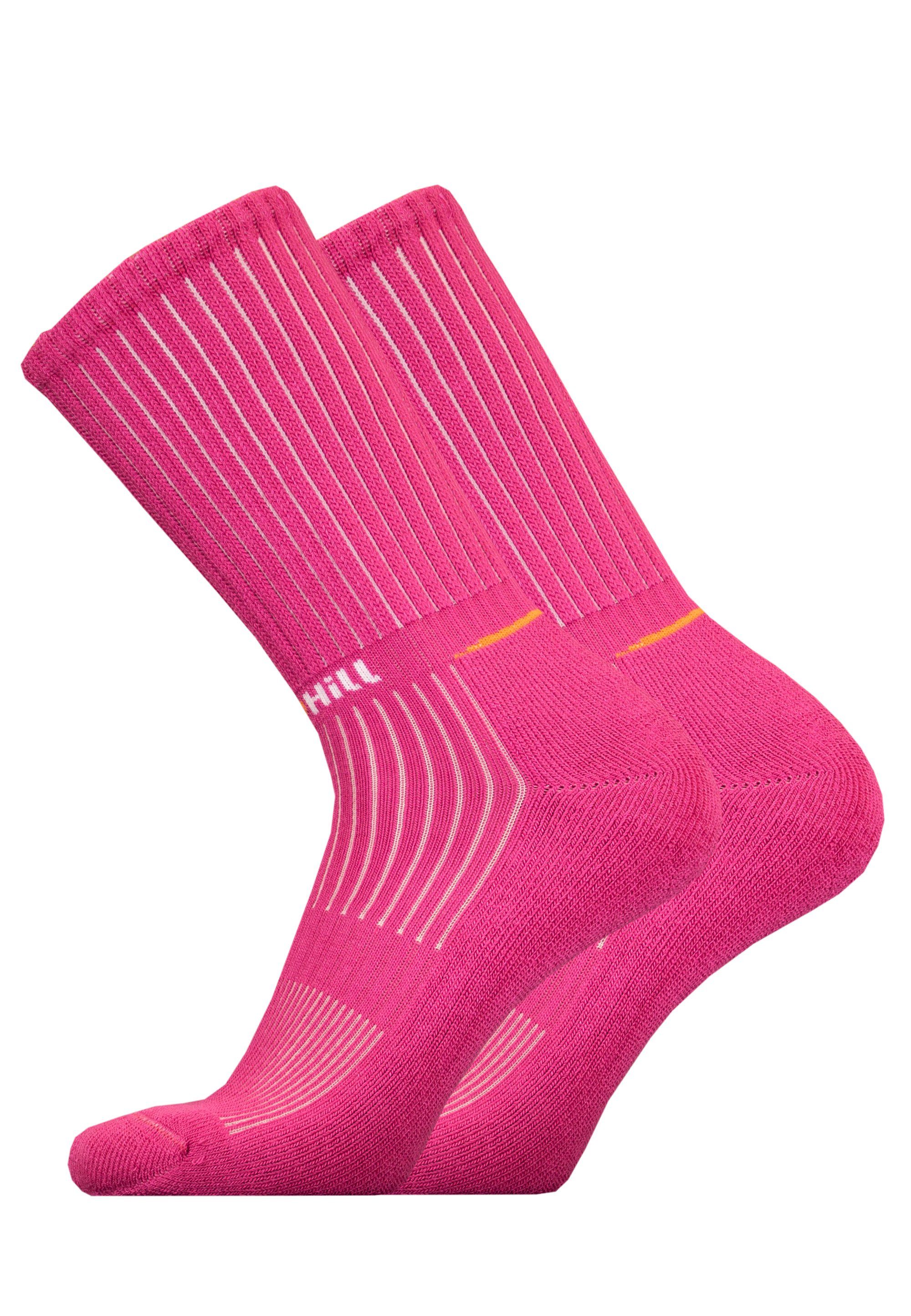 UphillSport Socken VIRVA 2er Pack (2-Paar) mit Elasthan-Grip rosa