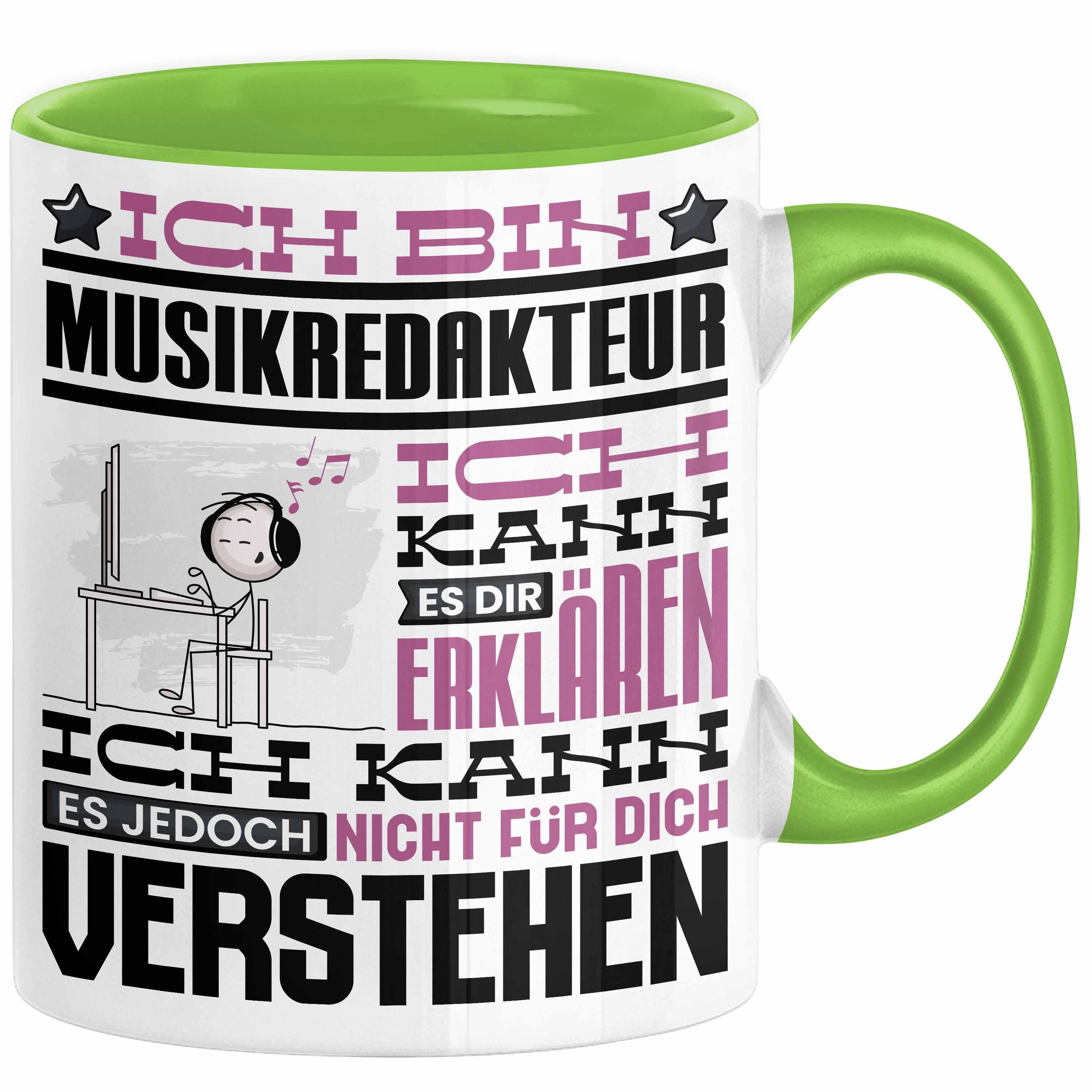 Tasse Musikredakteur Geschenk Tasse Lustige Geschenkdiee für einen Musikreda