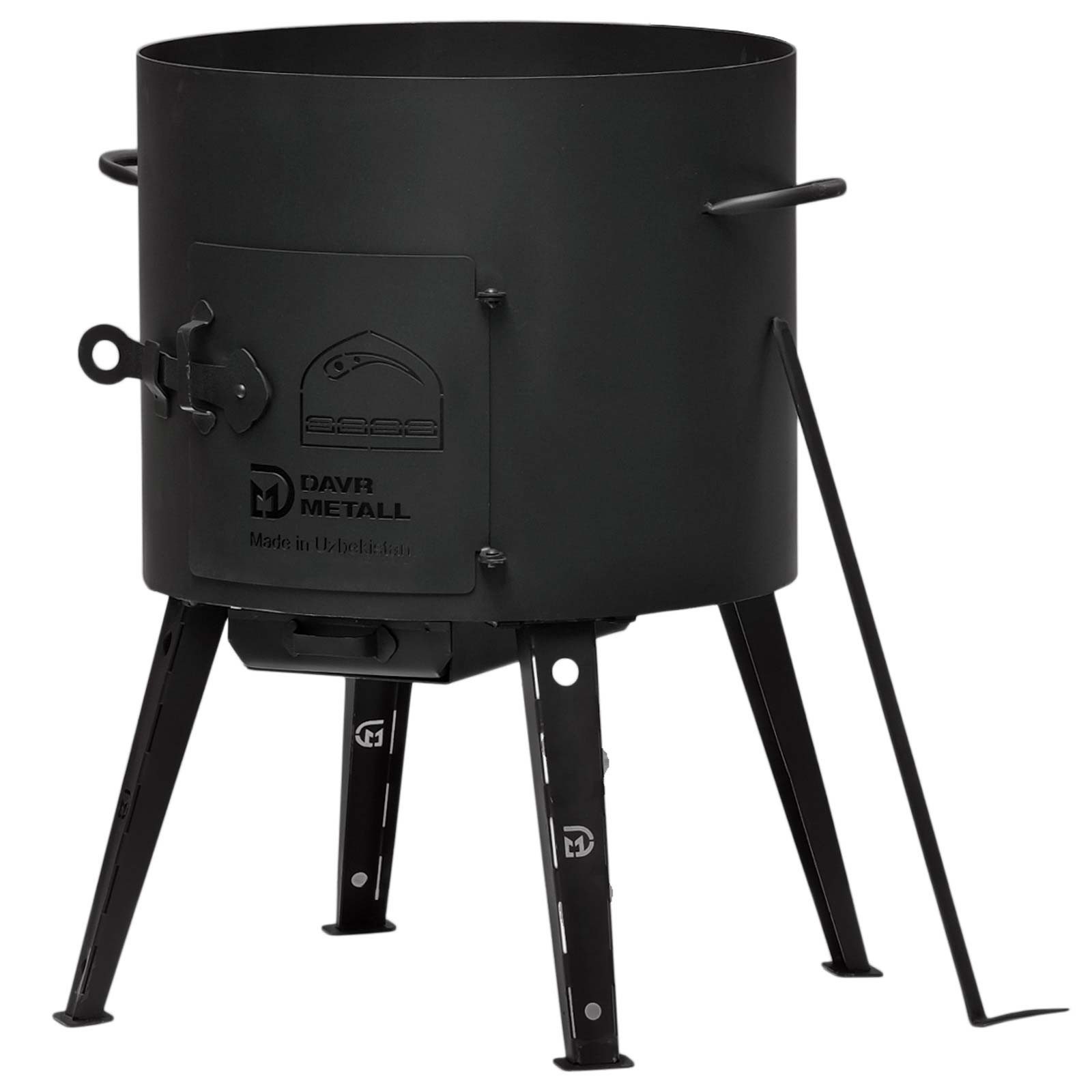 BIG-PAN Feuerstelle Ø40cm Uchag 2mm Stahl Utschak Utschag Campingofen Außenküche
