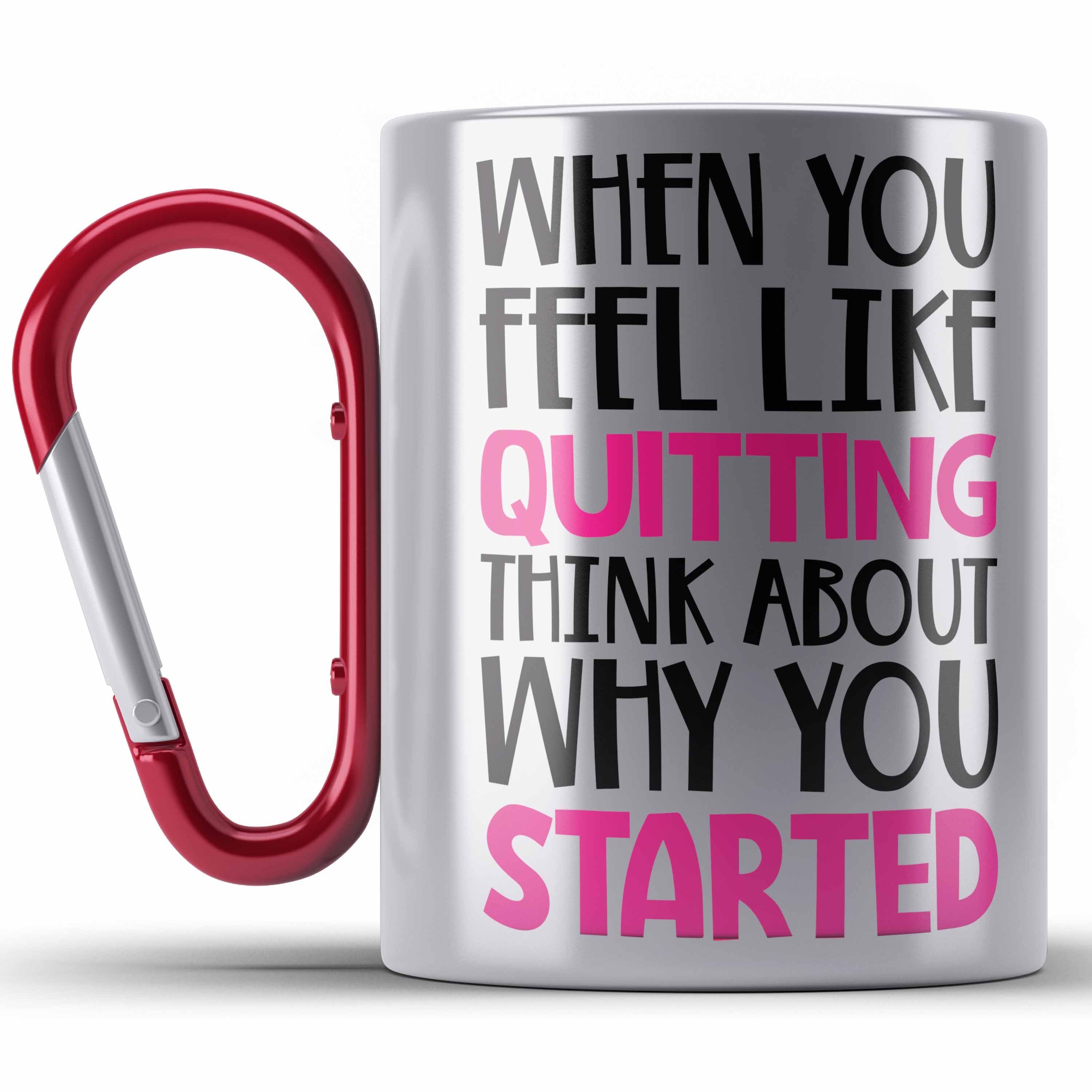 Trendation Thermotasse Motivation Spruch Edelstahl Tasse Frauen Geschenk Selbstständige Entre Rot