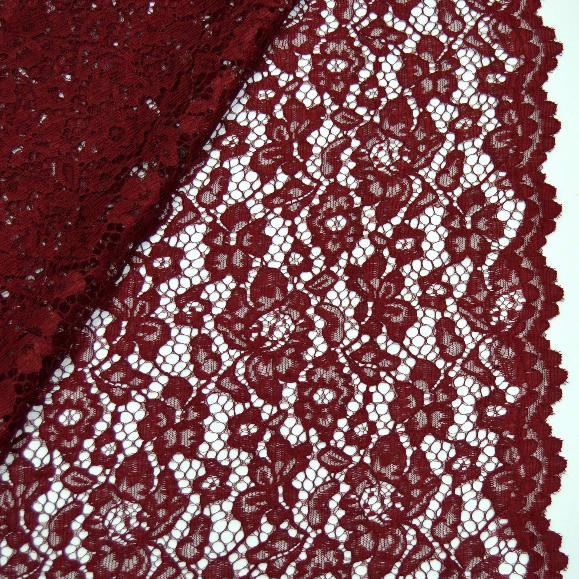MAGAM-Stoffe Stoff "Carmen", Spitzenstoff Blumen Spitze Meterware ab 50cm