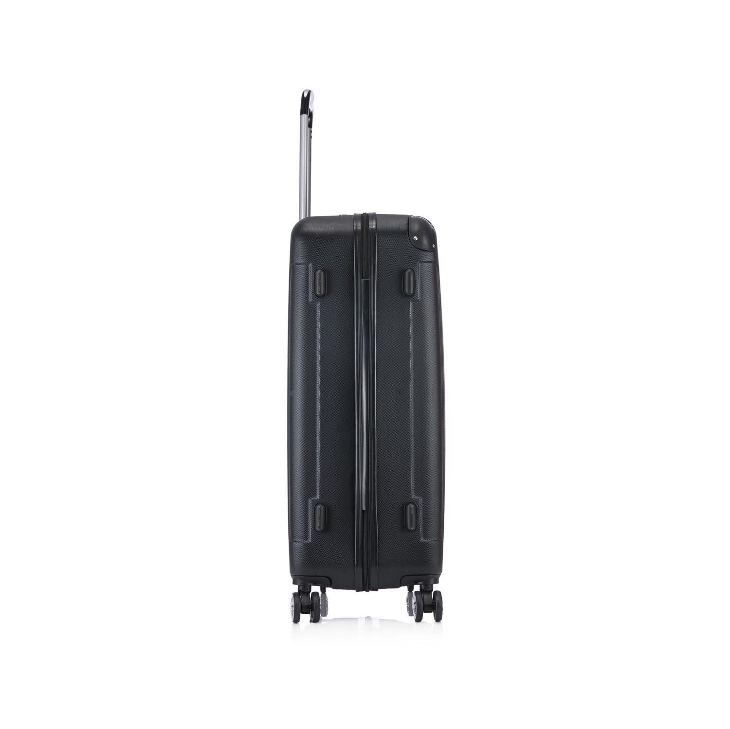 Flexot Hartschalen-Trolley F-2045 Kofferset, 360° Rollen, robuster Reisekoffer, Bordcase, 4 Rollen, Robuster und moderner Koffer mit vier 360° Rollen und Zahlen – Bild 4 von 5