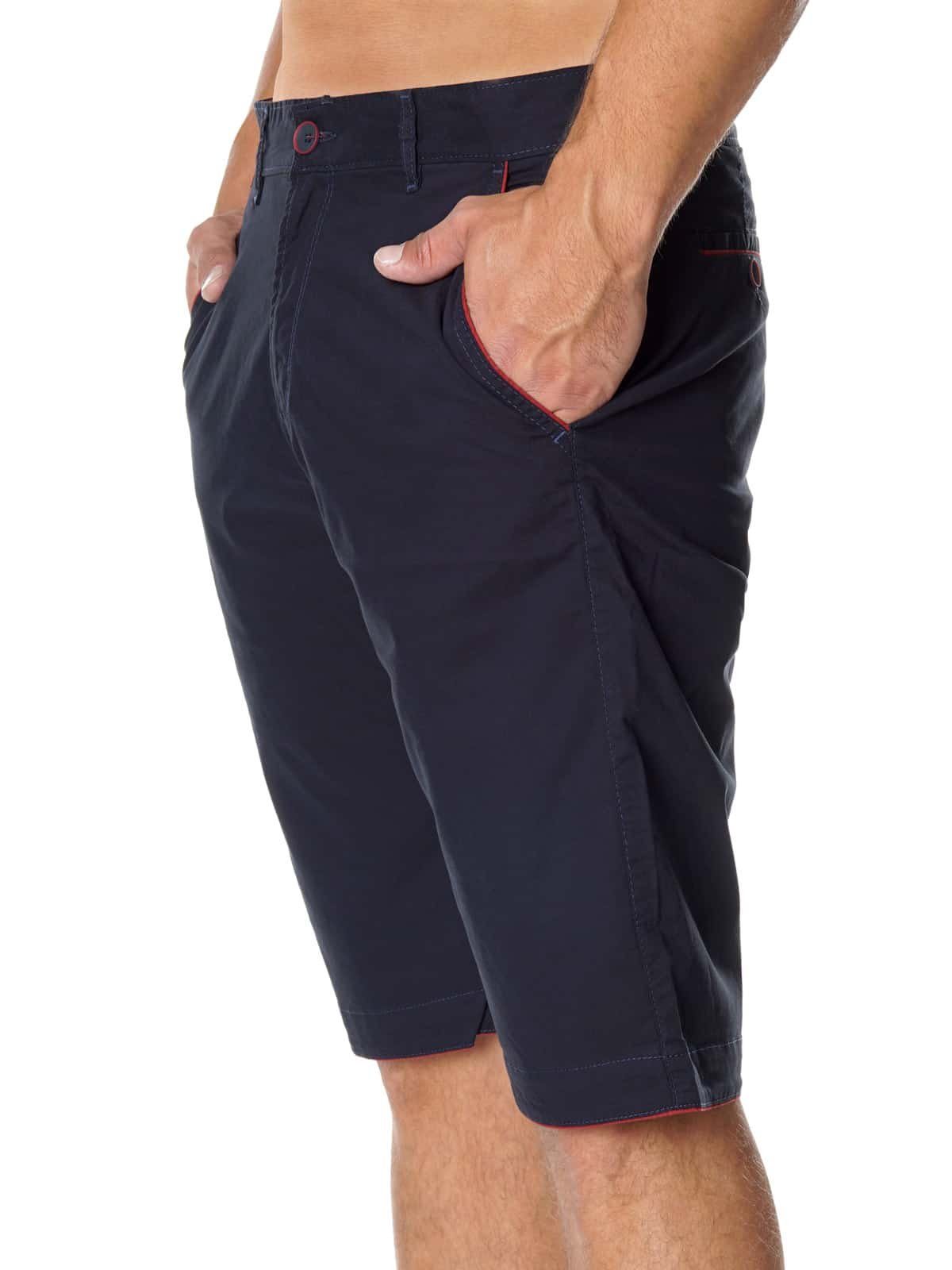 Chinoshorts Herren Kurze Chino Hose in Navy 22745