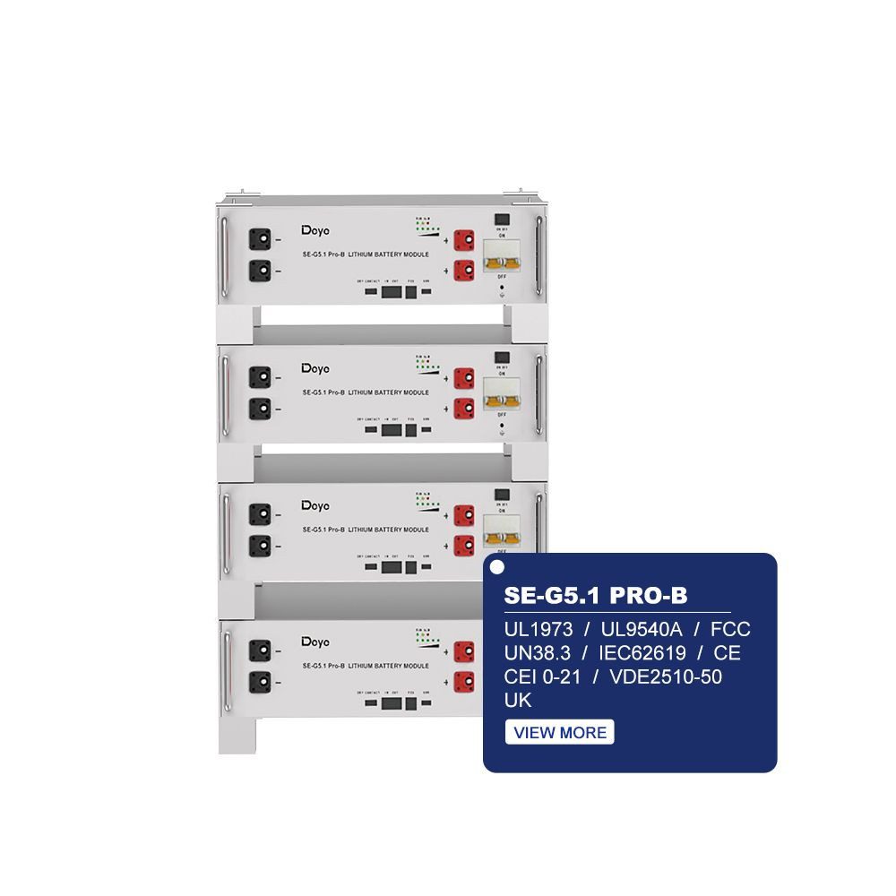 Deye Solaranlage DEYE SE-G5.1Pro-B 5,12 kWh - Flexibles Batteriemodul auf LiFePO4-Basis, (1-St)
