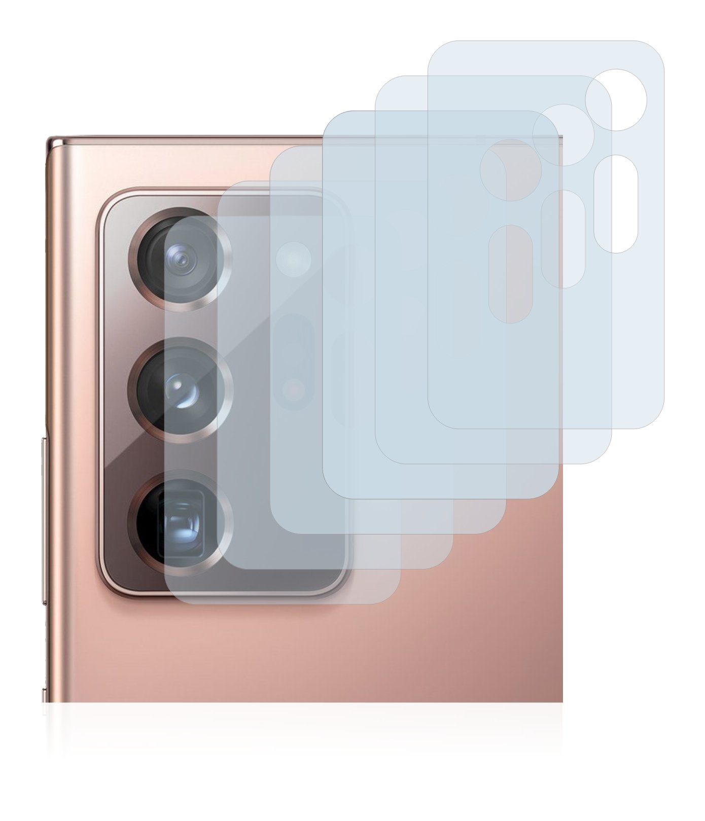 Savvies Displayschutzfolie Schutzfolie für Samsung Galaxy Note 20 Ultra 5G (NUR Kameraschutz), 6 Stück, Displayschutz Schutz Folie Klar Transparent
