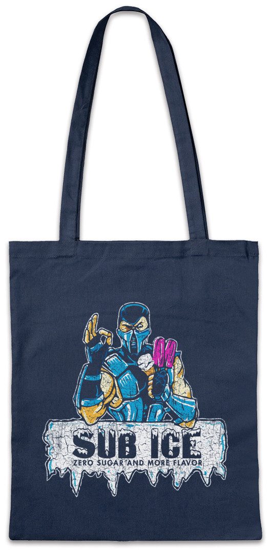Beuteltasche Sub Ice Stofftasche Mortal Sub-Zero Criminals Eis Kombat Eisdiele Goro