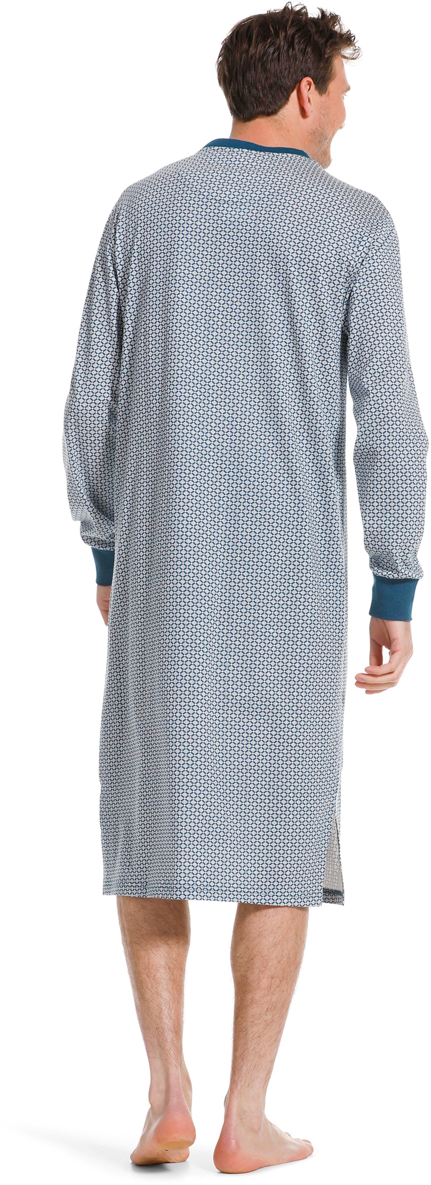 Nachthemd Nachthemd Herren Pastunette langem Klassisches mit Arm (1-tlg) Design