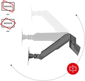 huzaro Motion 2.3 15-27" höhenverstell-/neig-/schwenkbar VESA 75mm & 100mm Monitor-Halterung