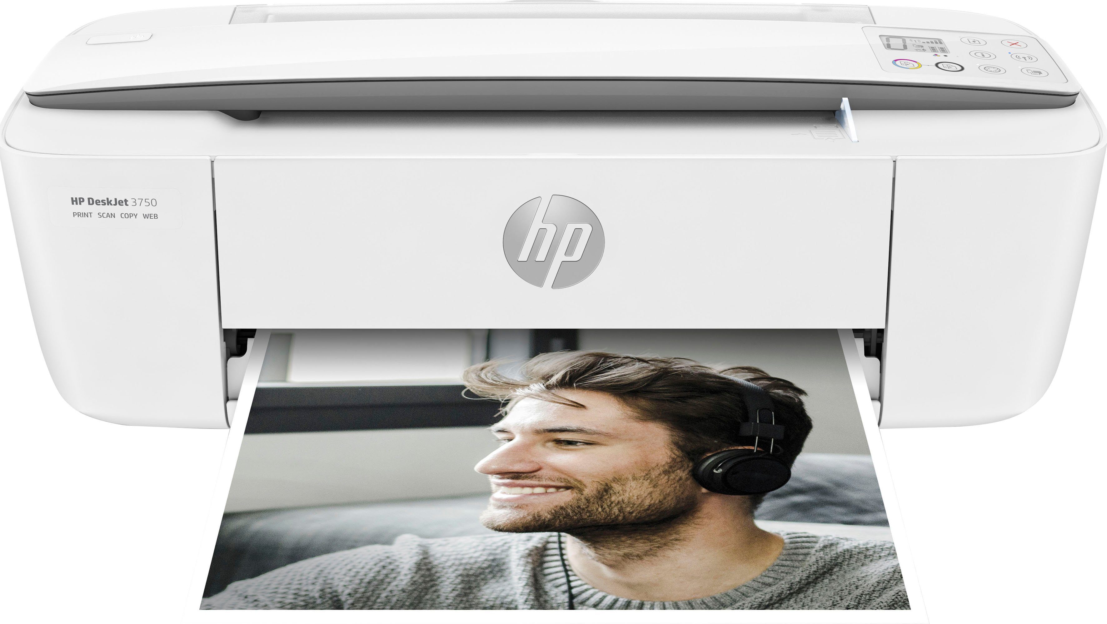 Drucker Instant 3750 Ink Multifunktionsdrucker, (WLAN (Wi-Fi), HP DeskJet HP+ kompatibel)