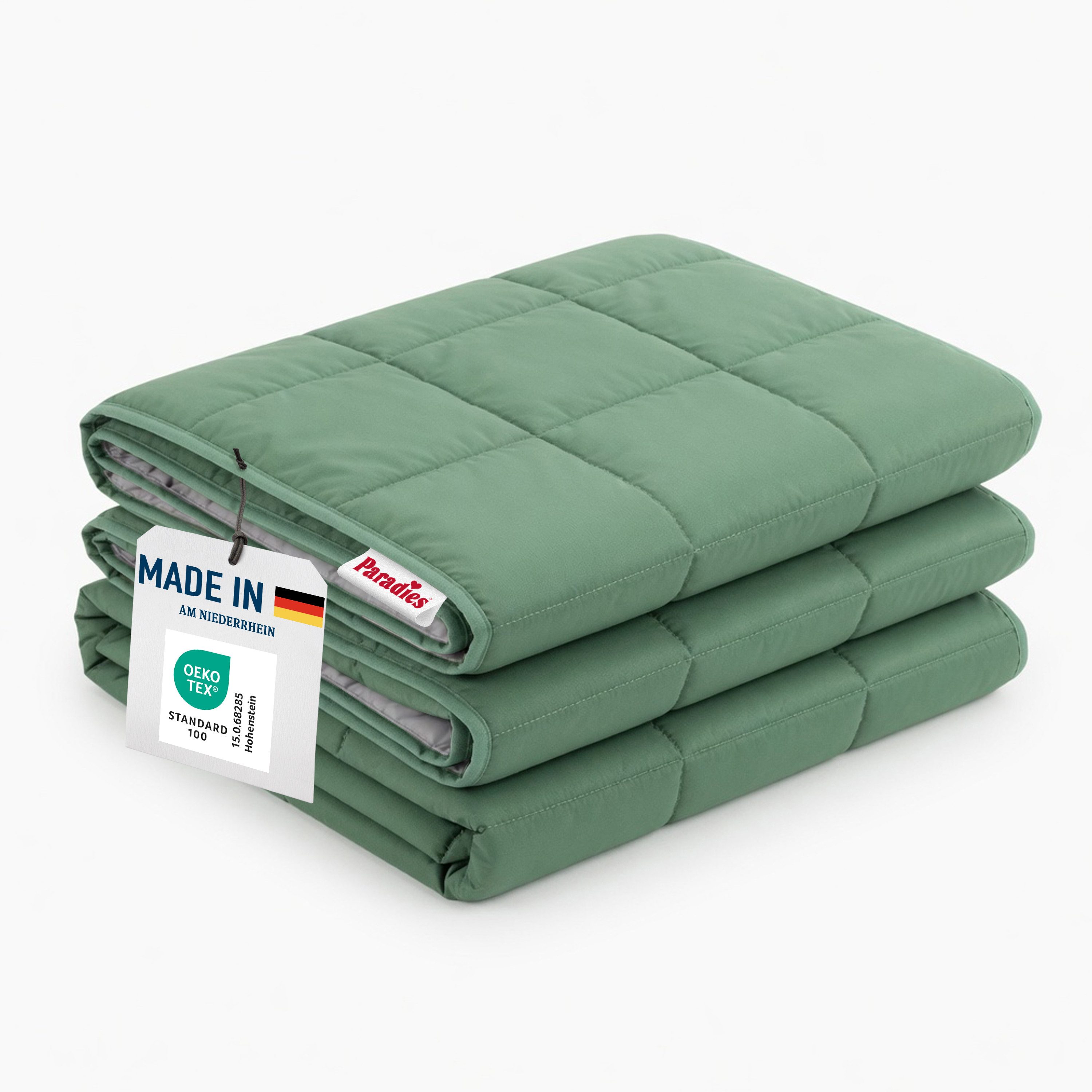 Paradies Microfaserbettdecke Sorelia, Bettdecke ohne Bezug nutzbar, Füllung: 100% Polyester, mit integriertem Bezug, Zweifarbig, leichte Sommerdecke 135 x 200cm