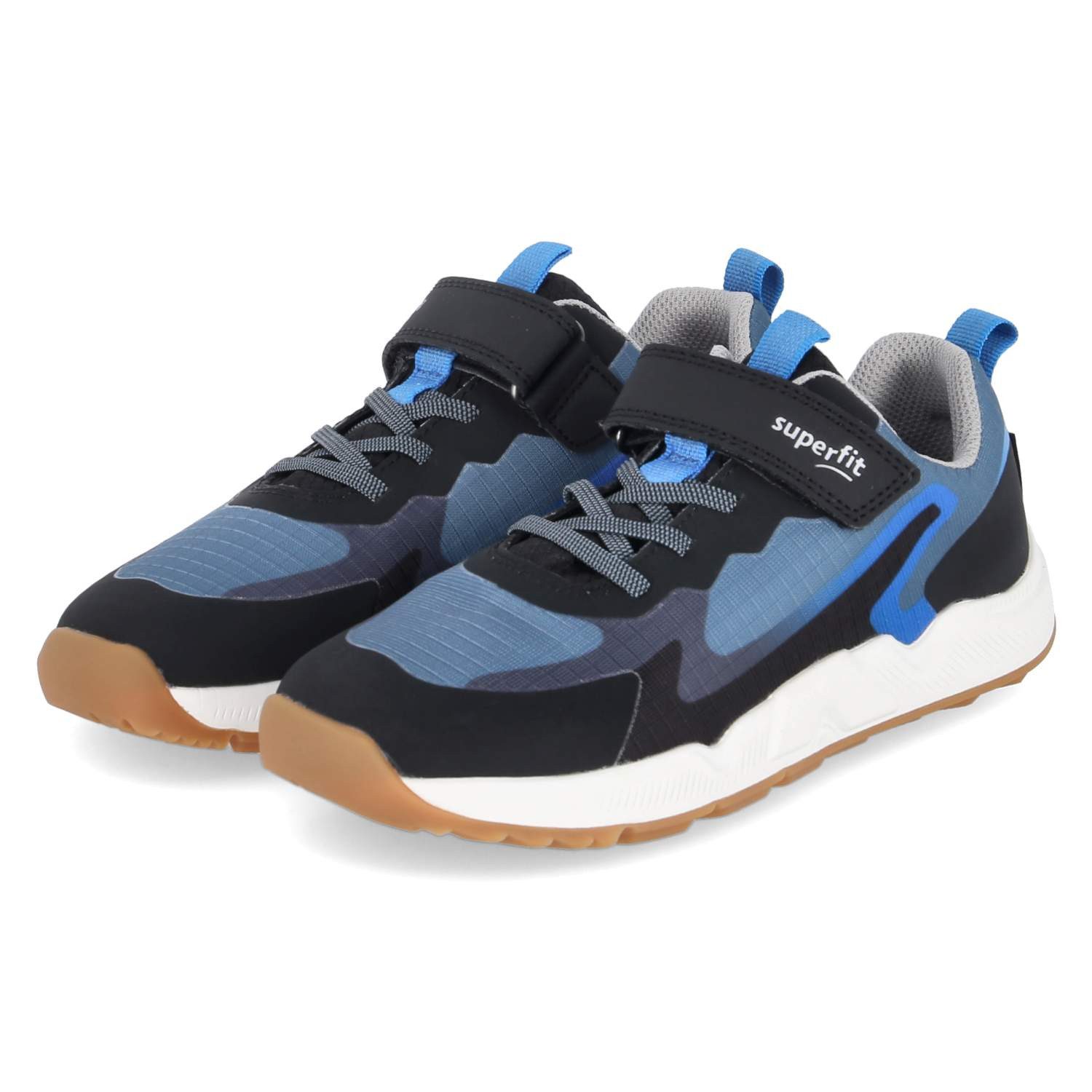 Superfit Superfit Sneaker Low 1-001761-0000 Jungen Textil & Synthetik blue Slipper