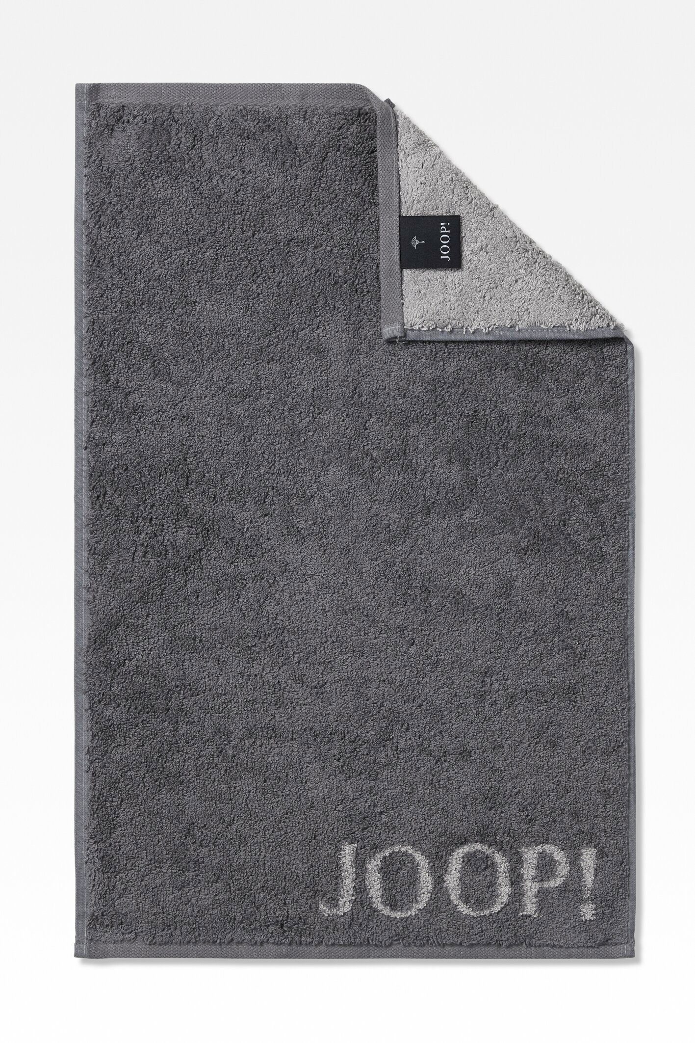 Joop! Gästehandtücher JOOP! LIVING (3-St) Anthrazit Textil Gästetuch-Set, DOUBLEFACE CLASSIC 