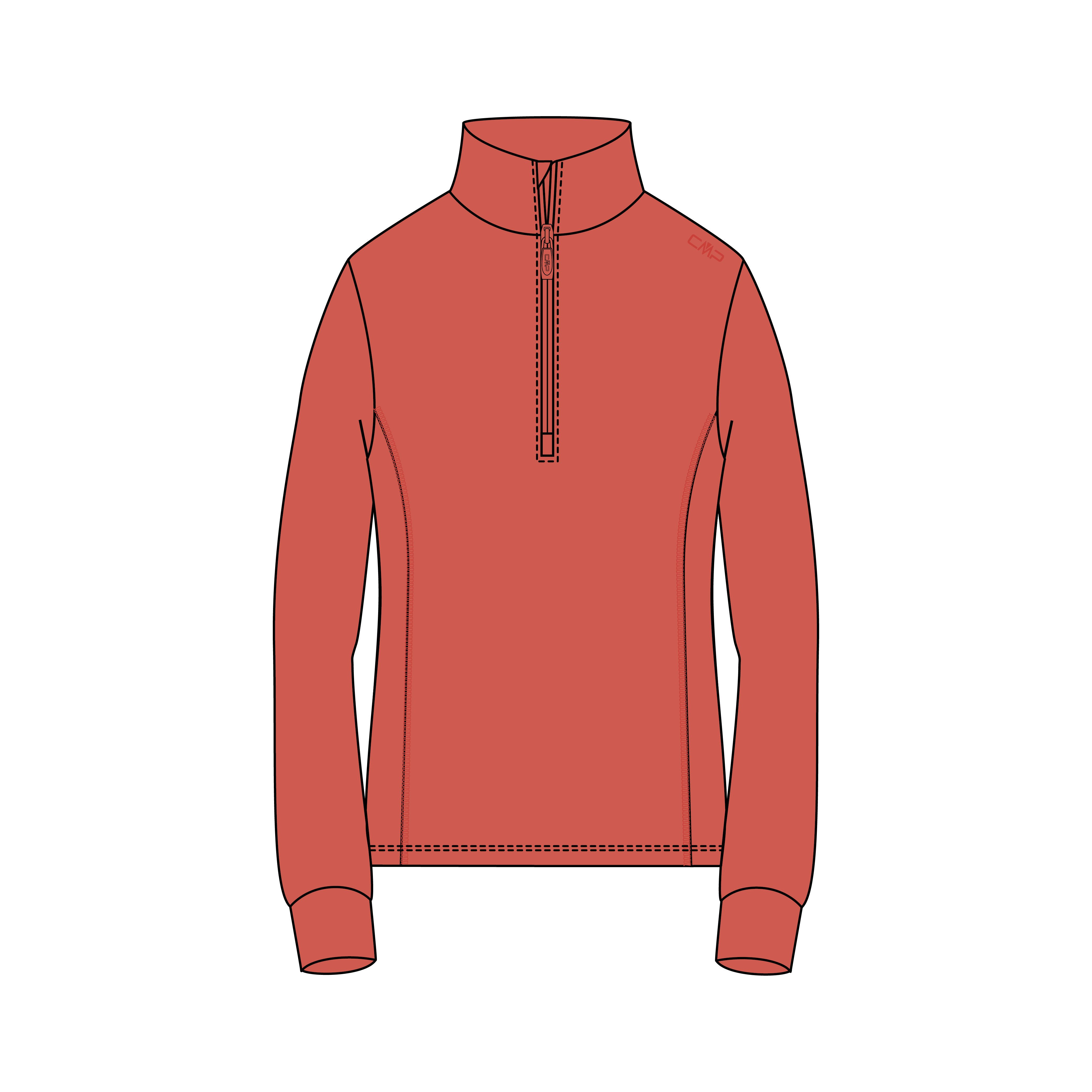 Fleecepullover CMP Damen Fleece Pullover Woman Fleece Sweat 3G27836