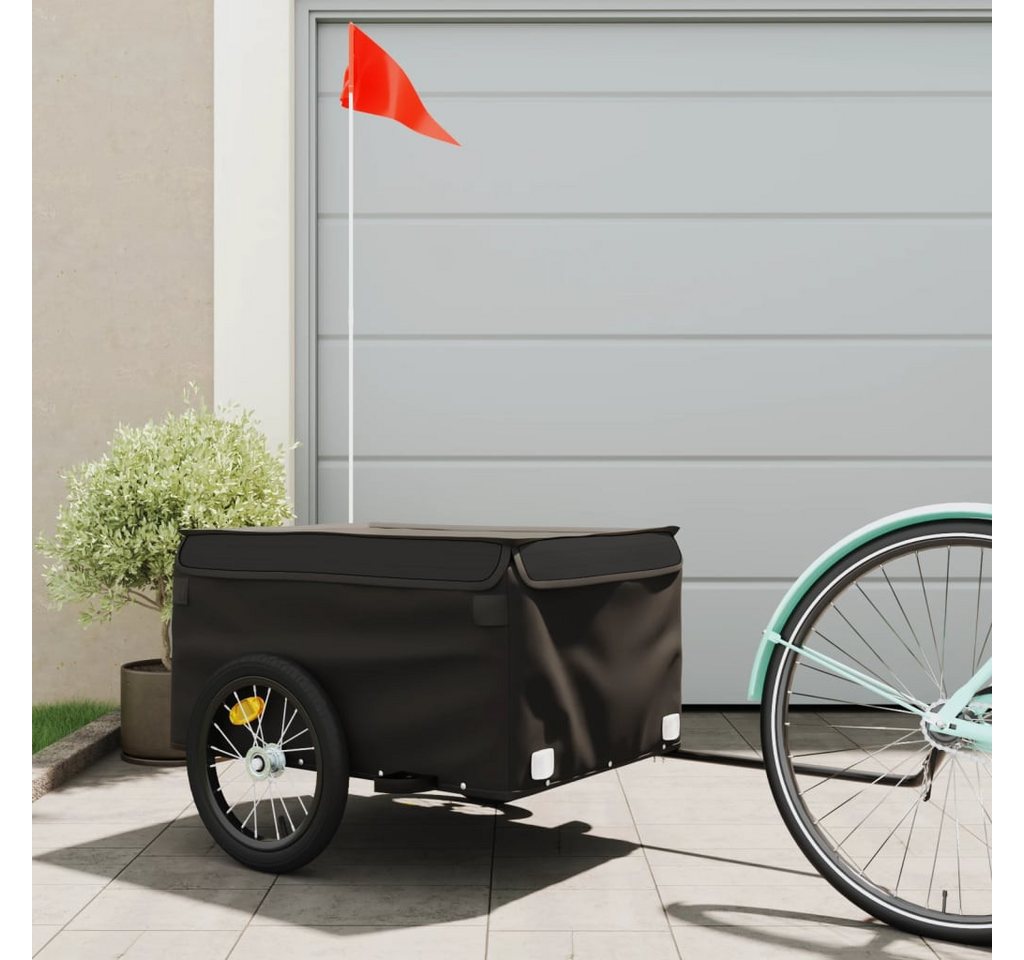 Thumbnail - vidaXL Fahrradkinderanhänger, Fahrradanhänger Schwarz 45 kg Eisen