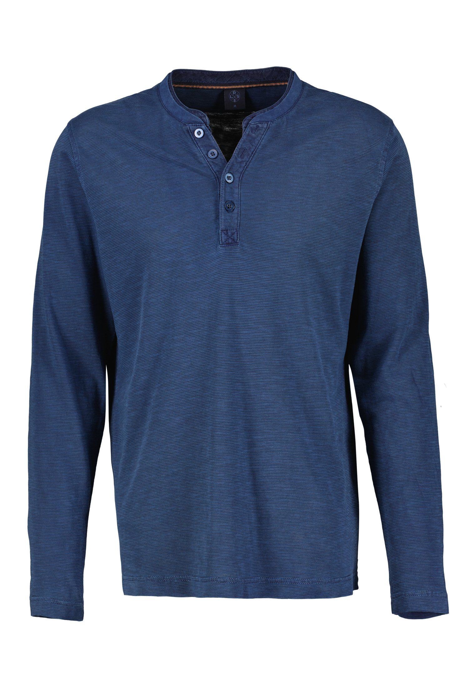 BLUE mit Serafinoshirt Sweatshirt LERROS STORM LERROS Fineliner-Streifen